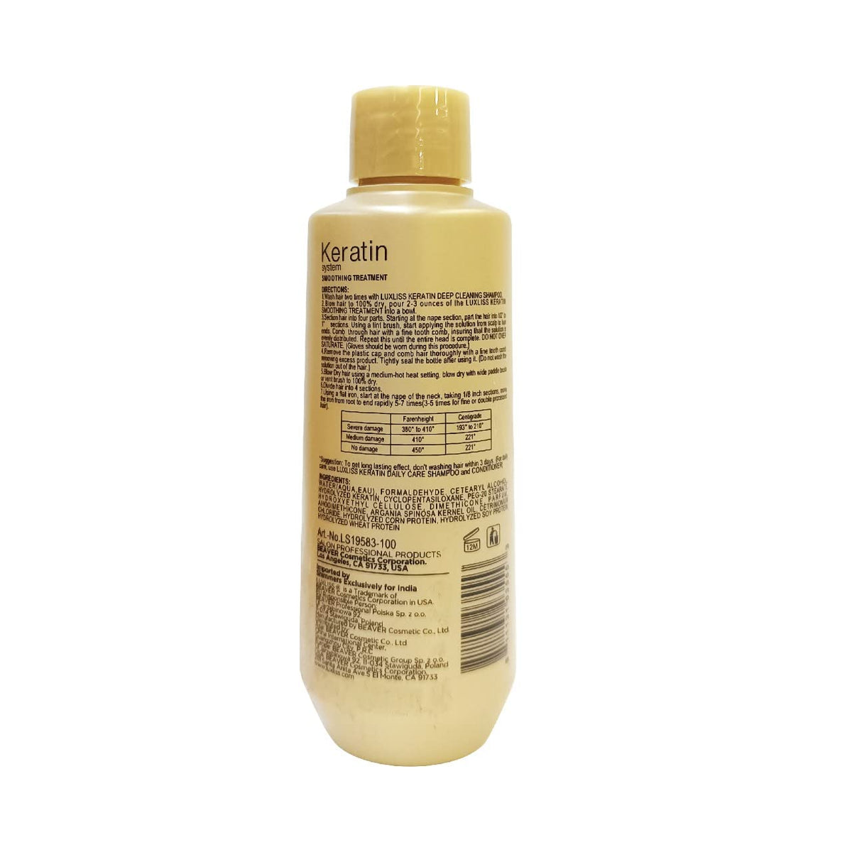 Keratin Smoothning Treatment 100 Ml-White