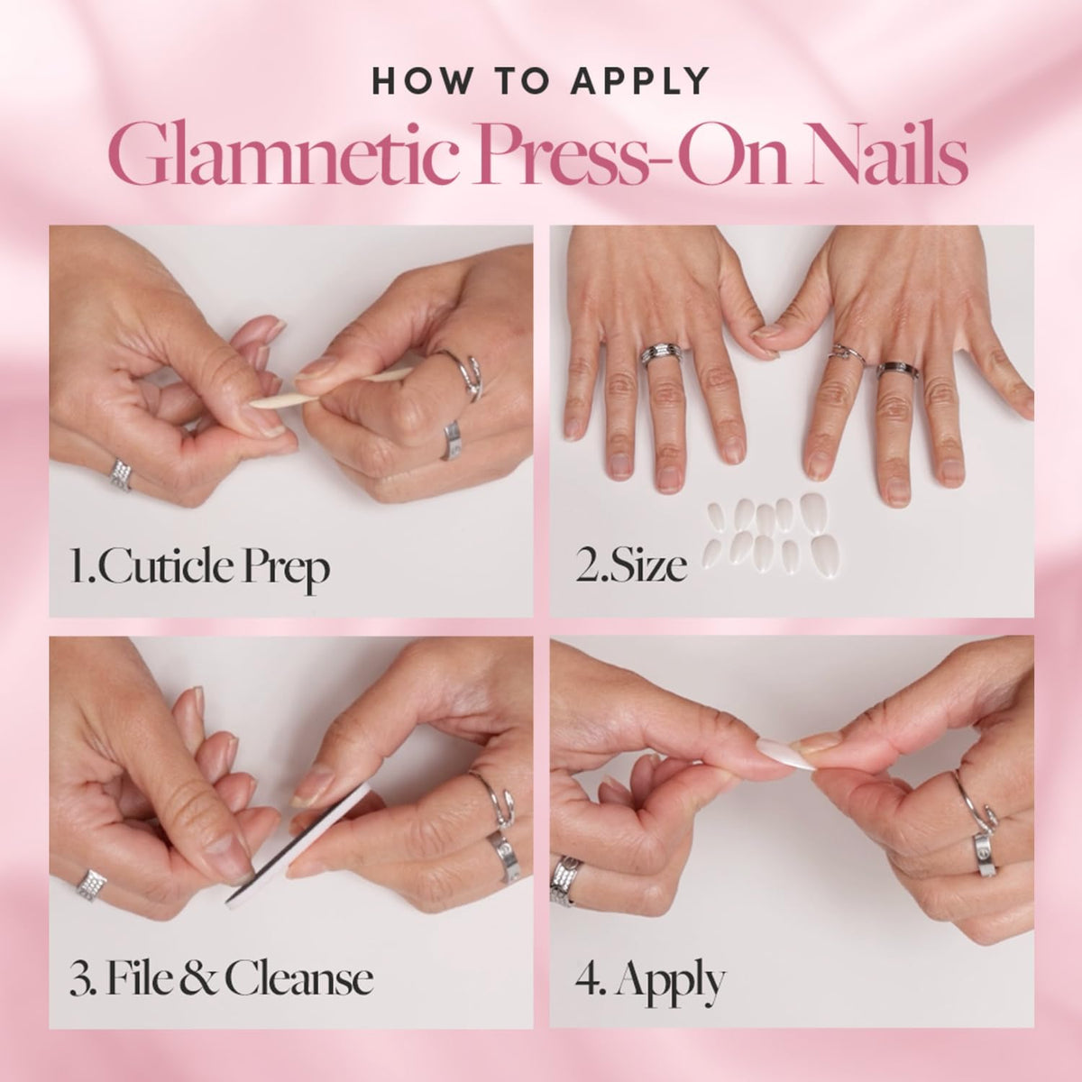 Glamnetic Super Strong Brush On Nail Glue (2 Bottles) | Brush Tip Applicator, Mess Free, Travel