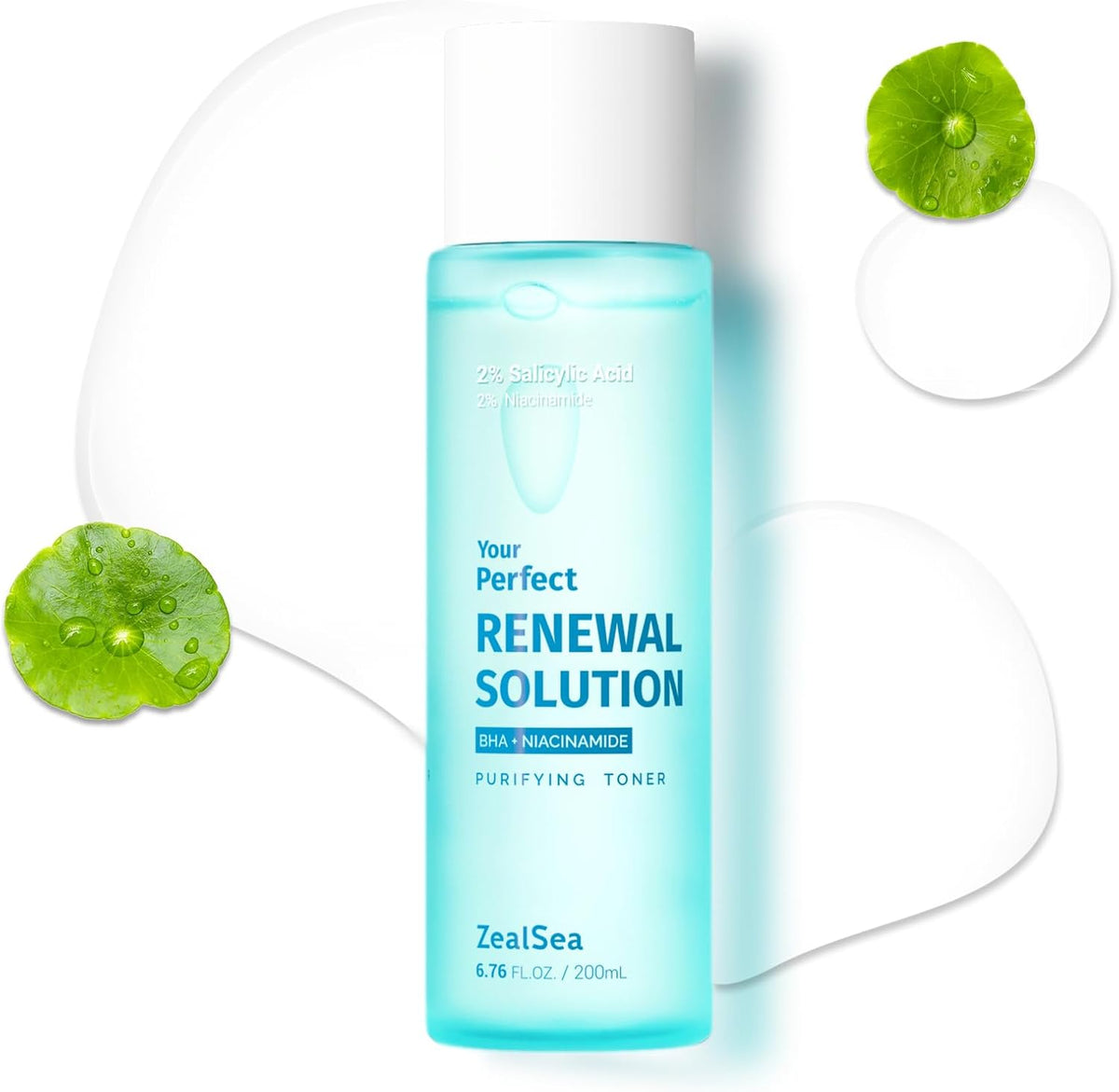 Salicylic Acid Toner, Blackhead Remover, BHA Liquid Exfoliant (CICA, 6.76OZ), ZealSea Pore