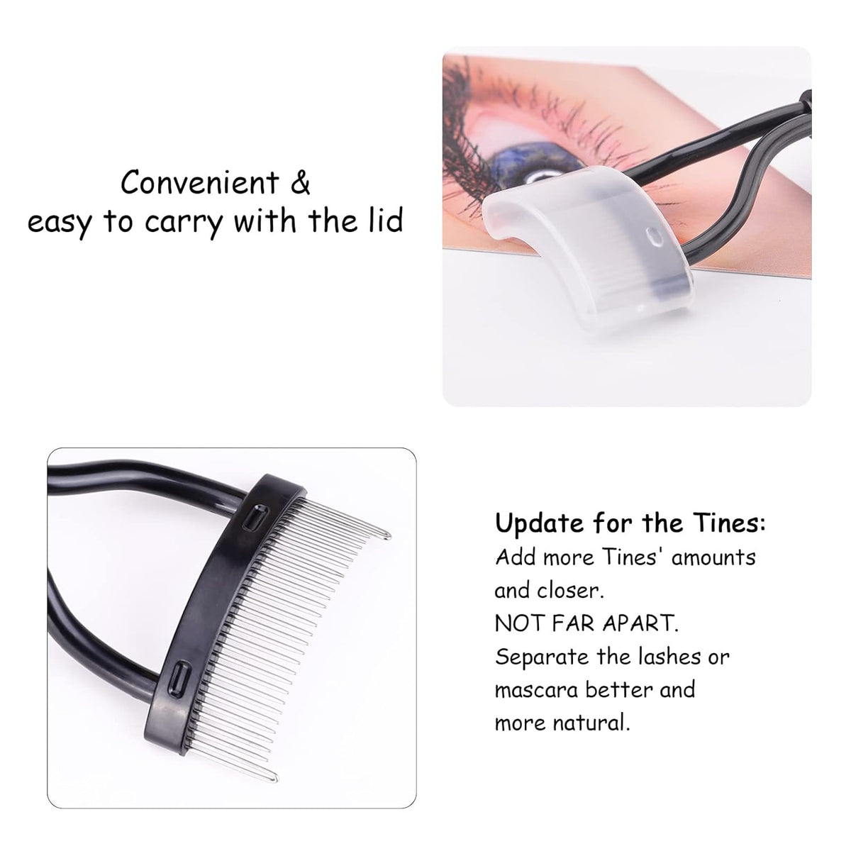 MSQ Eyebrow Brush and Comb Eyelash Brush Eyelash Separator Eye Brow Comb & Spoolie Brush