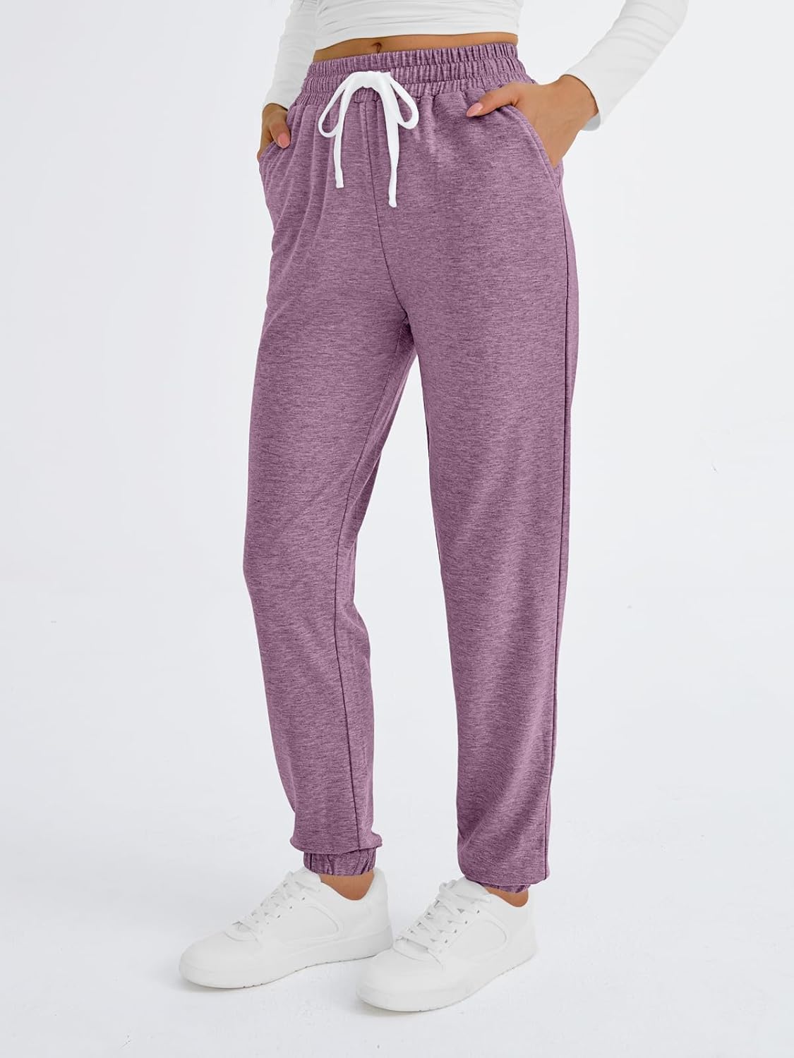 AUTOMET Sweatpants Women with Pockets Lounge Pajama Travel Pants Work Joggers Fall Clothes Winter