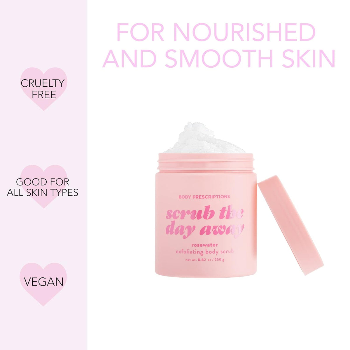 Body Prescriptions Exfoliating Body Scrub – Body Cleanser for Nourished, Ultra-Smooth Skin