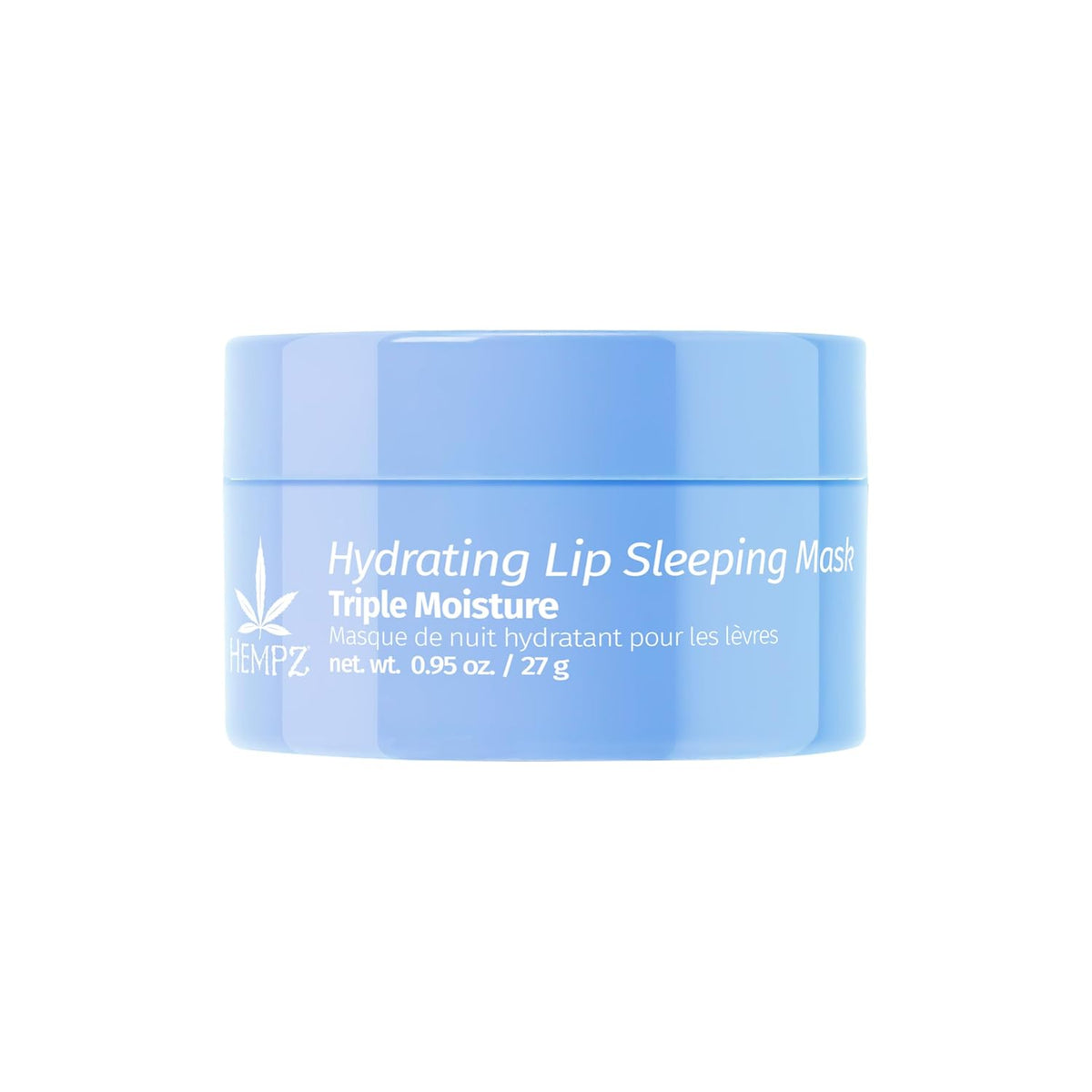 Hempz Hydrating Lip Sleeping Mask - Triple Moisture Fresh Citrus (.95 Oz.) | Overnight Hydrating
