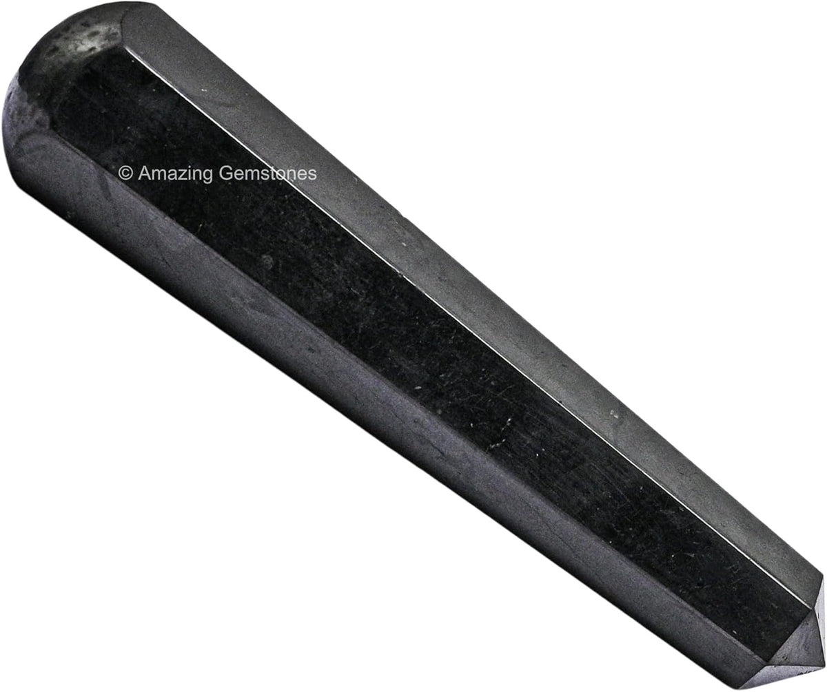Amazing Gemstone Shungite Crystal Wand Massage Stick - Pelvic Wand Gua Sha for Adults - Crystals