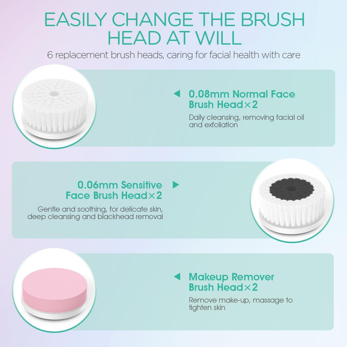 VOYOR Facial Cleansing Brush Electric for Deep Skin Cleansing Face Scrubber Rechargeable for