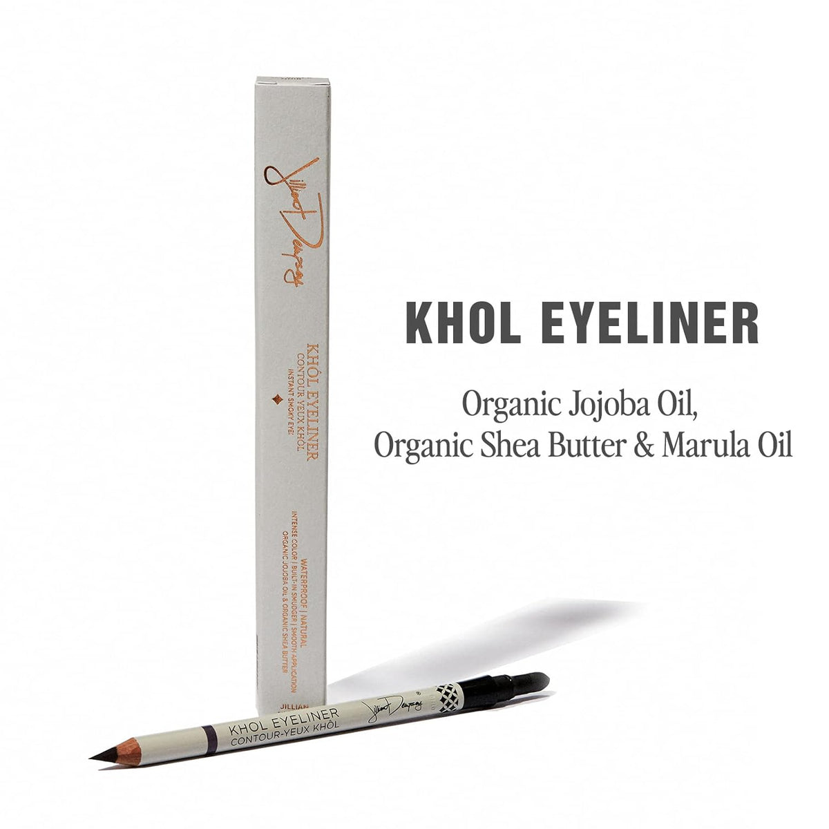 Jillian Dempsey Khol Eyeliner: Clean, Waterproof Eyeliner Pencil with Built-In Smudger for