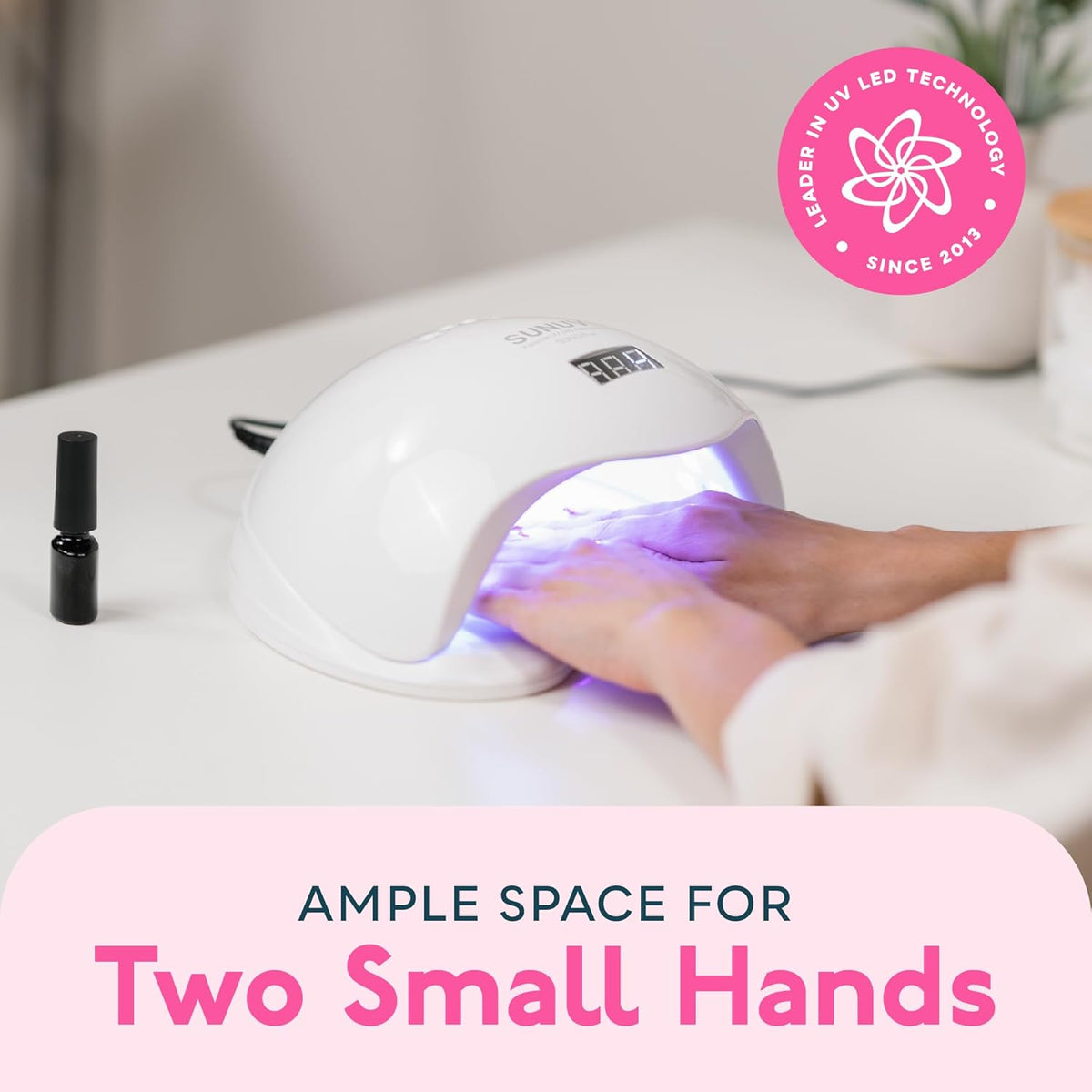 UV LED Nail Lamp, SUNUV UV LED Nail Polish Dryer Professional Gel Machine for Manicure and Pedicure