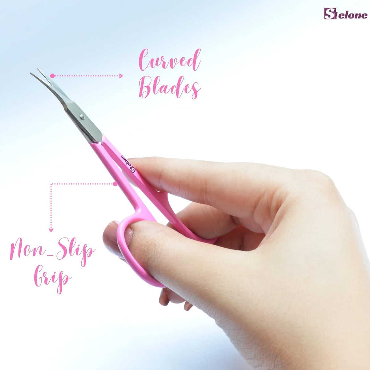 Cuticle Scissors Extra Fine Curved - Stainless Steel Professional Manicure Scissors Curved Finely