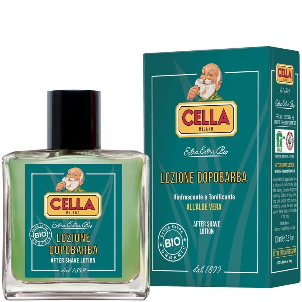 Cella Milano Aloe Vera After‑Shave Splash, 100 ml – Invigorates & Cools Skin with Classic