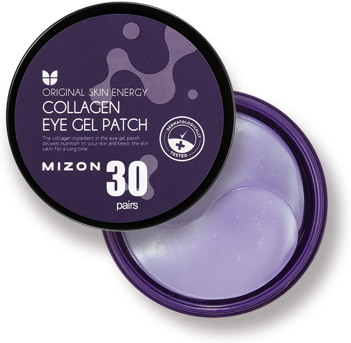 MIZON Collagen Eye Gel Patch with Hydrolyzed Collagen, Caviar, and Chamomile for Firming