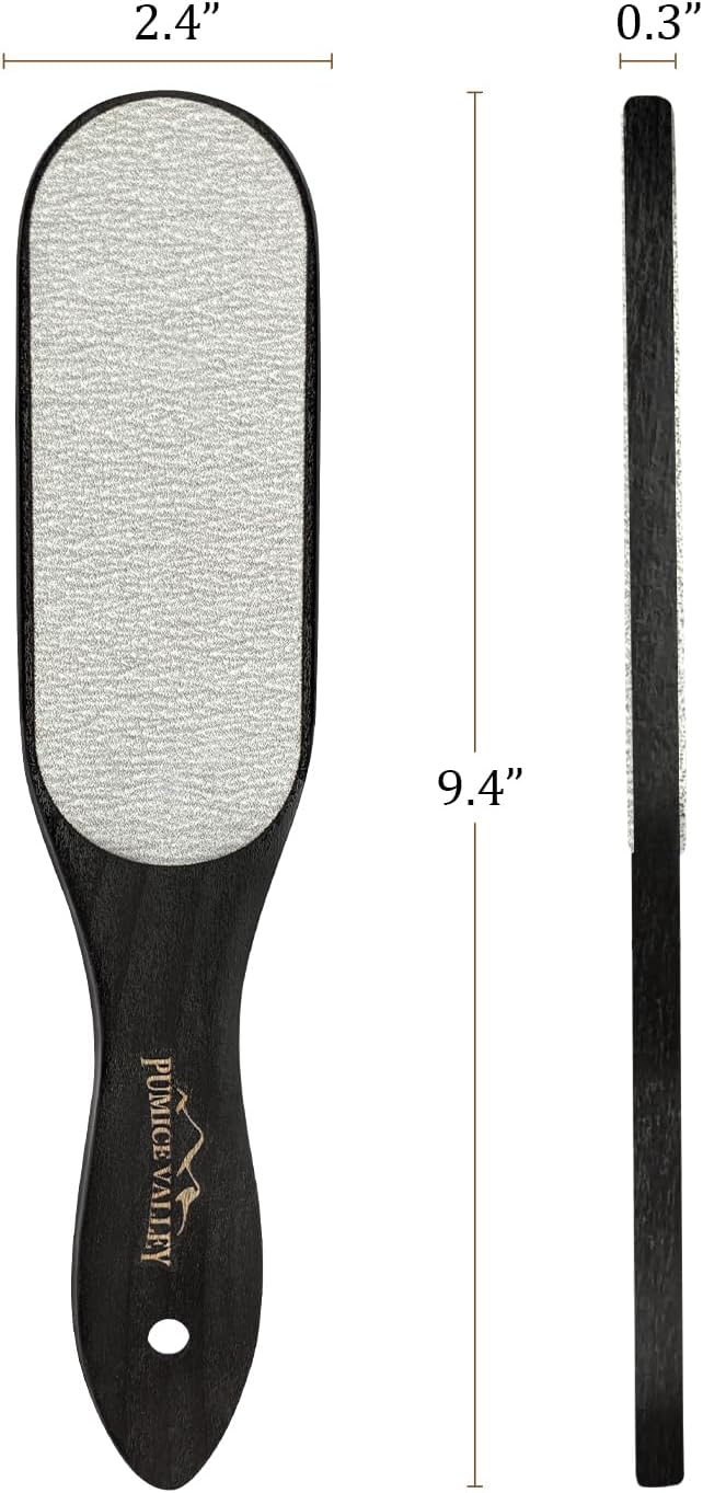 Pumice Stone Foot Scrubber - Pedicure Foot File with Handle for Dry Dead Skin - Callus Remover for