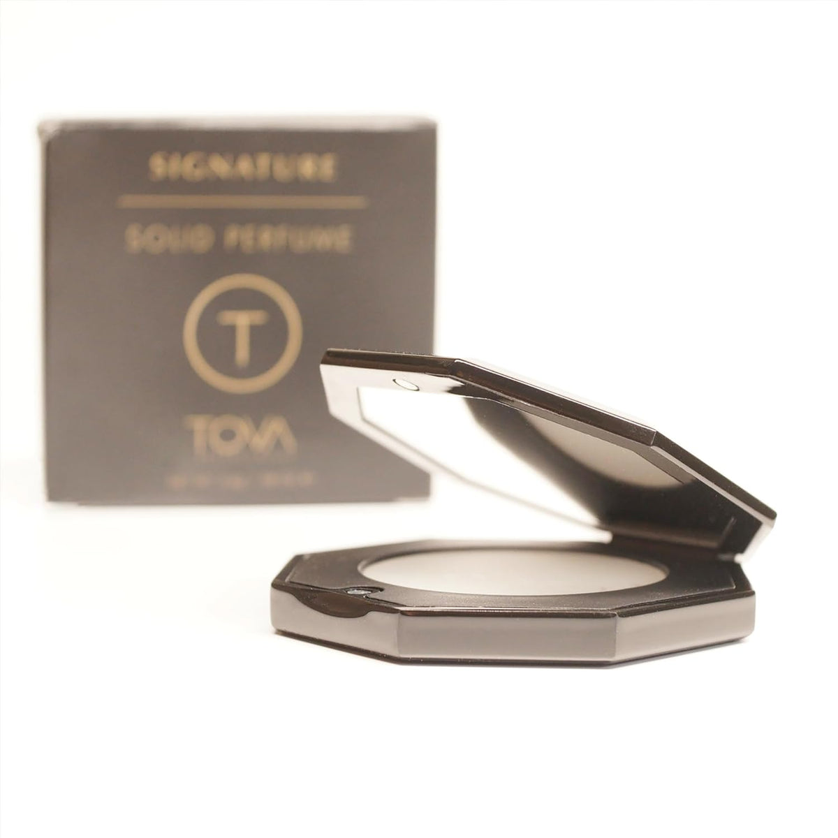 Tova Signature Solid Perfume Compact – Pocket Perfume Dab-On for Women – Bergamot Jasmine Musk