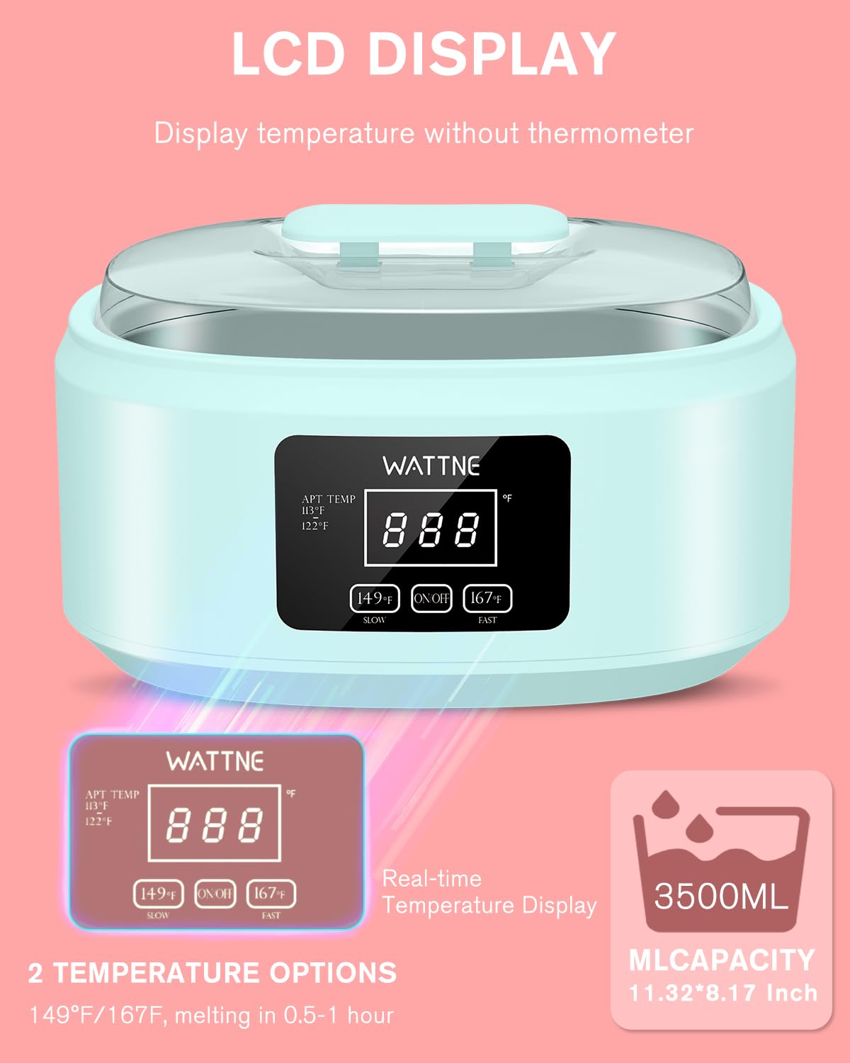 Paraffin Wax Machine for Hand and Feet -Paraffin Wax Warmer Moisturizing Kit Auto-time and Keep
