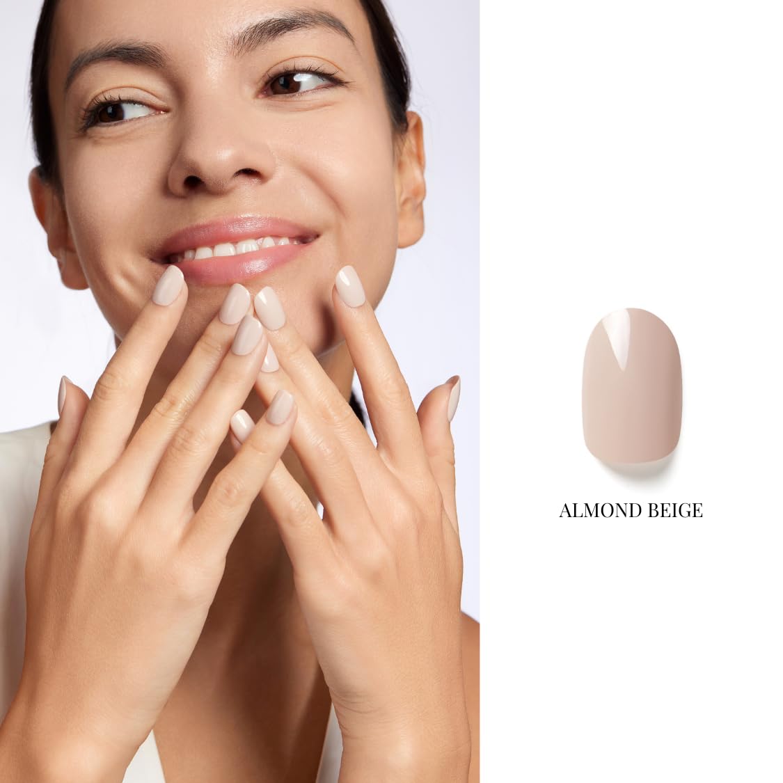 NAILOG One Step Beige Gel Nail Polish 12ml Top Coat Color Gel Base 3-In-1 Formula Soak Off UV Gel