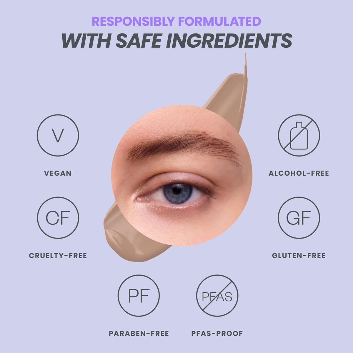 Wonderskin Wonder Blading Brow Stain & Go Masque - Long Lasting Eye Brow Tint, Transfer Proof and