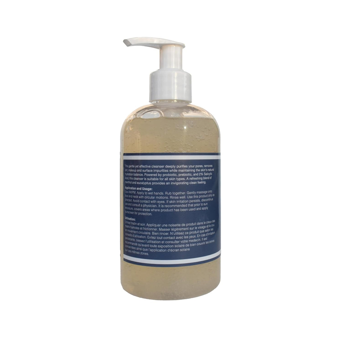 Glowbiotics Probiotic Clarifying Cleanser 10 oz – Gentle Foaming Face & Body Wash with 2% Salicylic