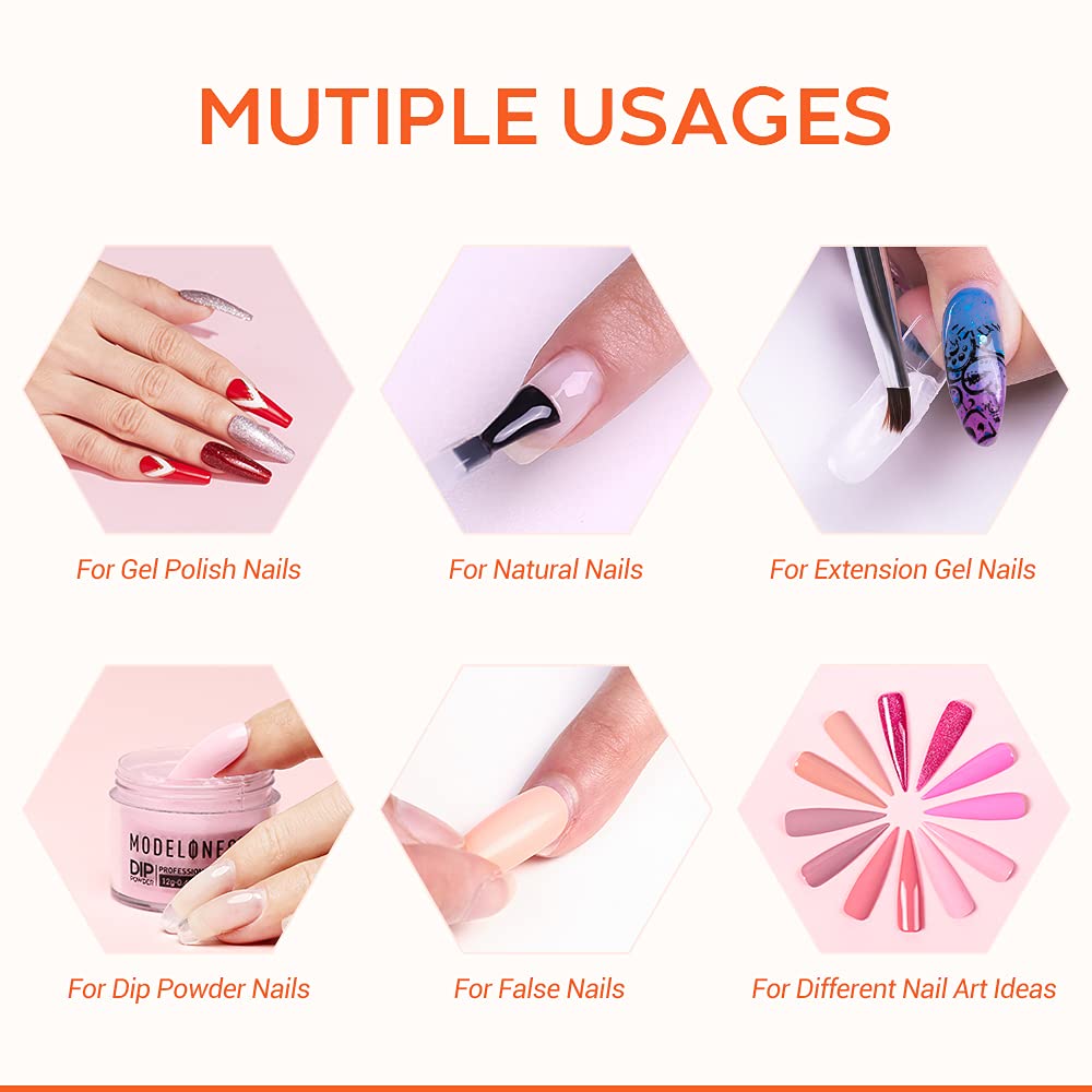 modelones Gel Nail Polish Base Coat, 2025 Upgraded Formula Clear High Glossy Gel Base coat Soak Off