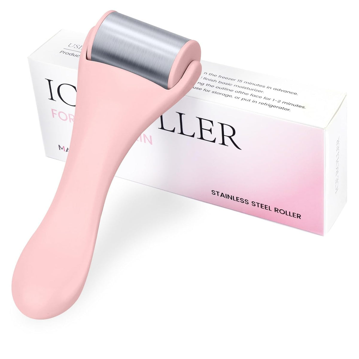 MAANGE Ice Roller for Face 1 Piece Stainless Steel Facial Roller Ice Face Roller for