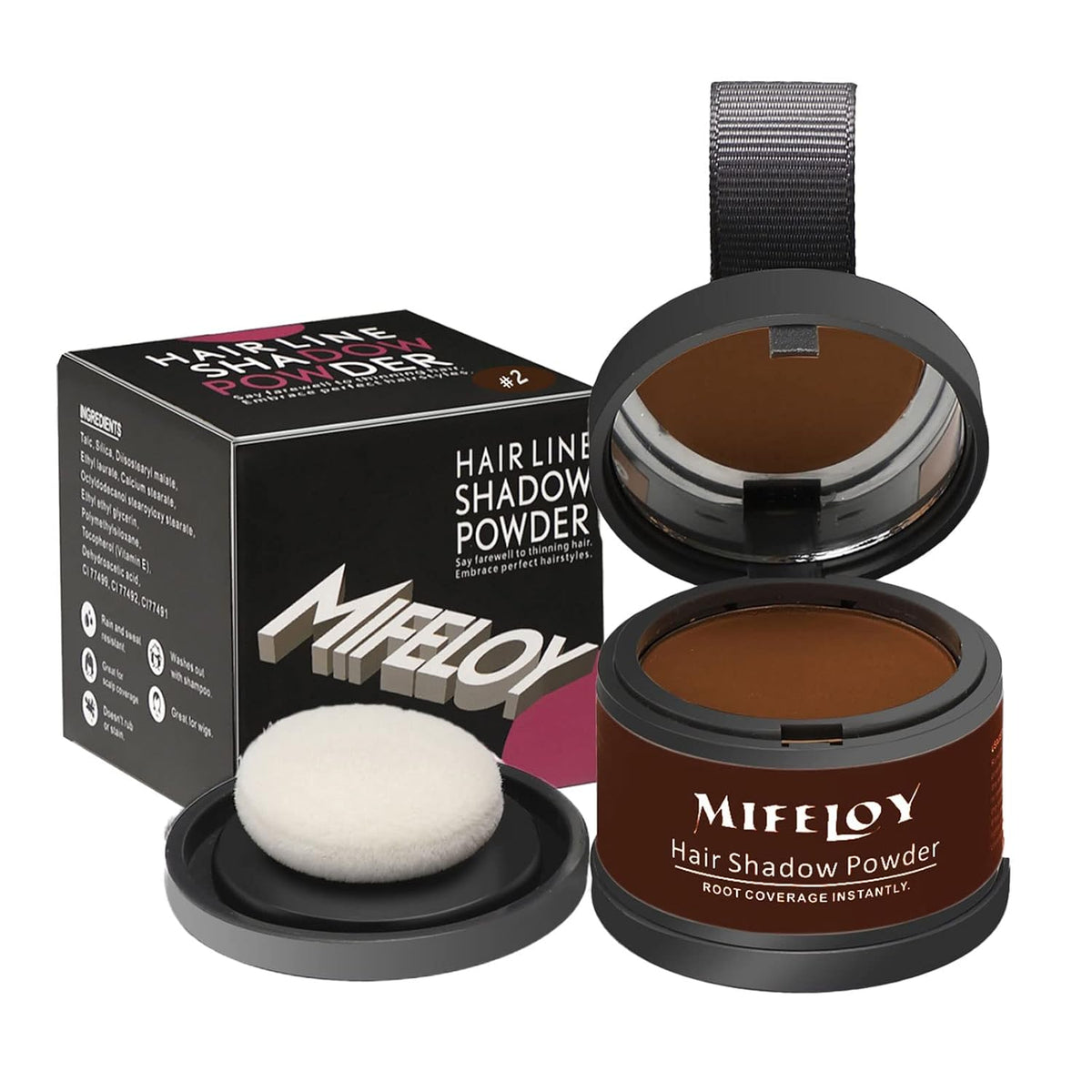 Root Touch Up Powder, Cover Up Hair Color for Grays, Root Coverage for Women Men, Roots Concealer