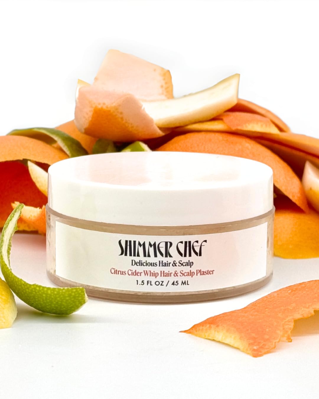 Citrus Cider Whip Hair Plaster | Vitamin C Infusion for Luminous Hair | Fruit Butters, Orange Peel