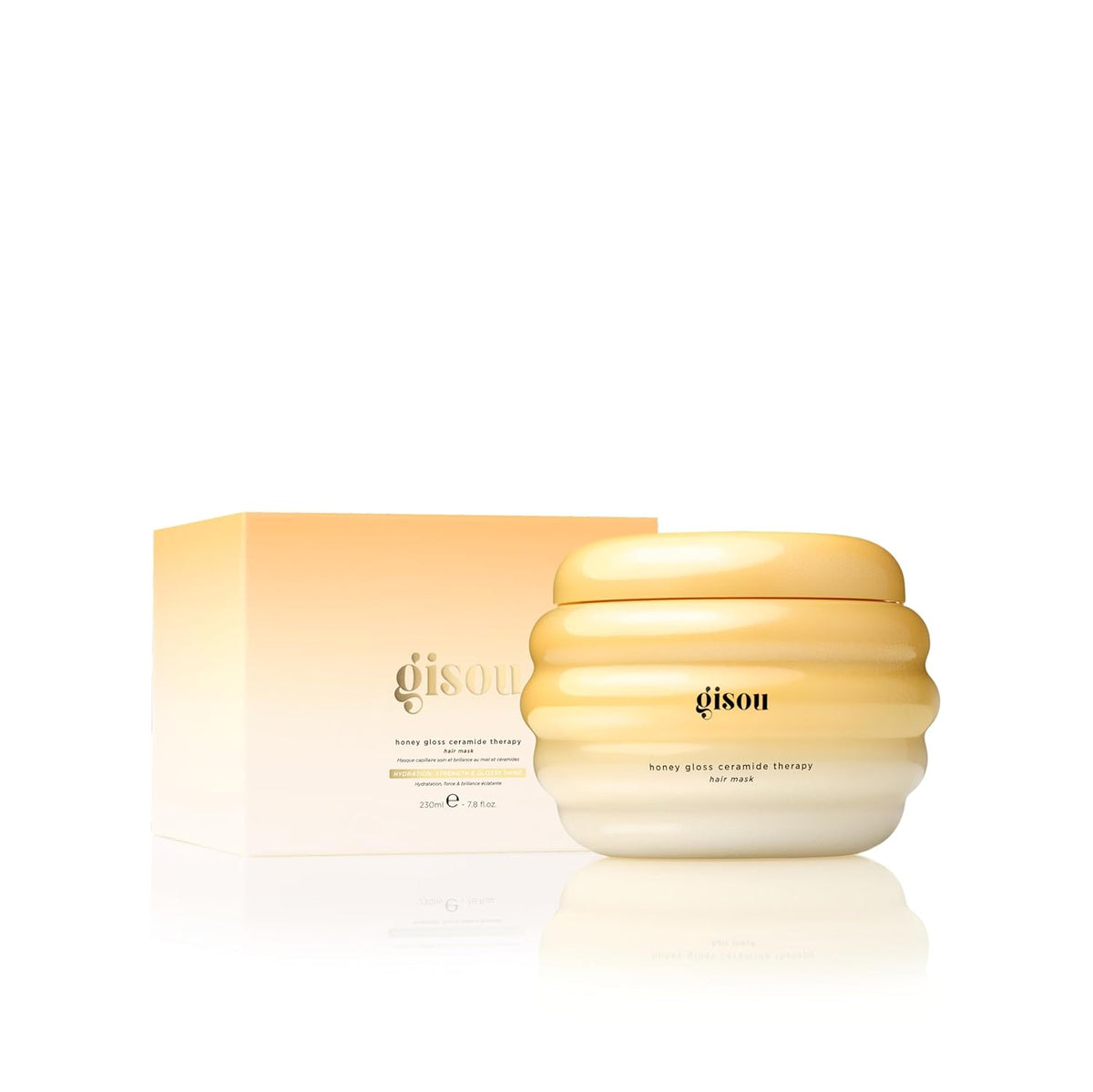 Gisou Honey Gloss Ceramide Therapy Hair Mask, Deep Hydration & Repair, Mirsalehi Honey, Ceramides &