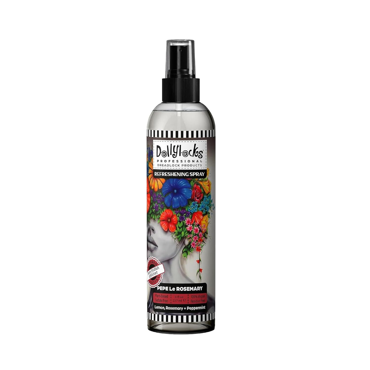 Dollylocks Dreadlock Refreshening Spray for Locs - Pepe Le Rosemary, Peppermint Lemon and Rosemary