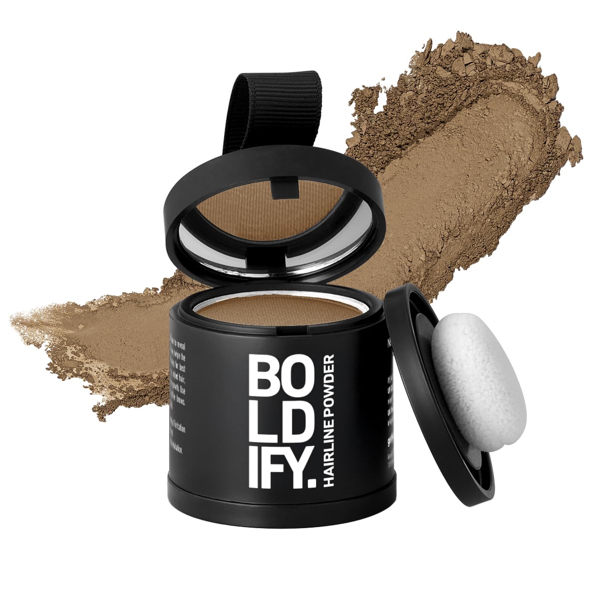 BOLDIFY Hairline Powder (LARGE, 10g) - Root Touch Up Hair Color for Gray Coverage - Bald Spot