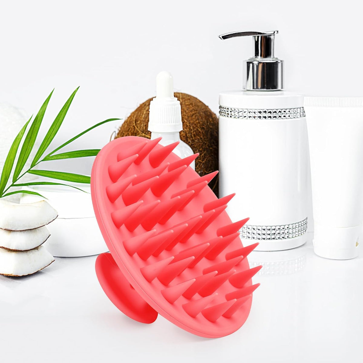 Silicone Scalp Massager Shampoo Brush, Scalp Brush for Hair Growth & Dandruff Removal, Hair