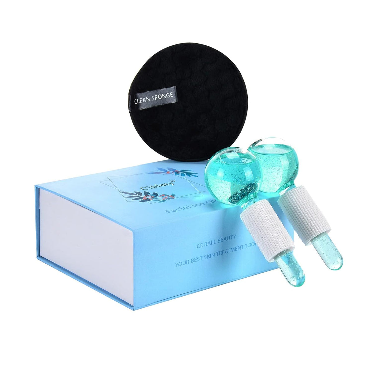 Ice Globes for Facials- Freezer Free Face Rollers with Essence for Daily Beauty Routines, Skin