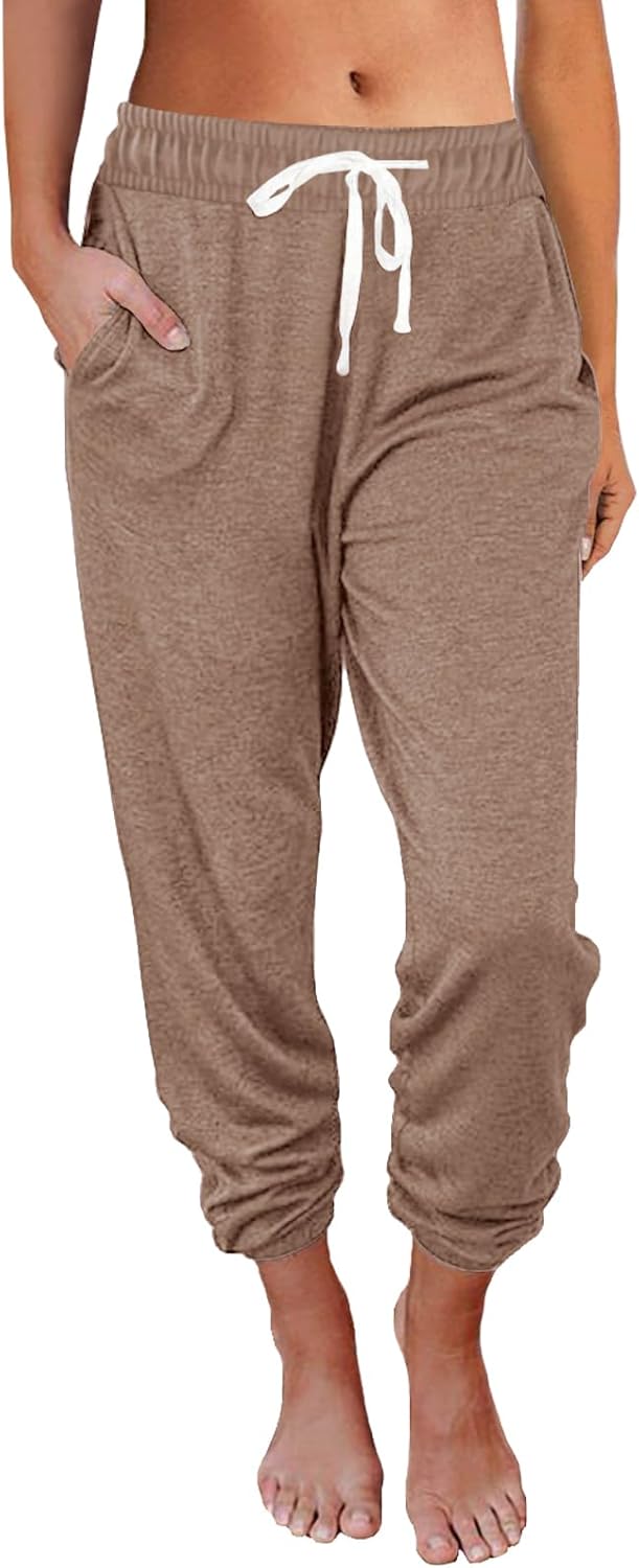 AUTOMET Sweatpants Women with Pockets Lounge Pajama Travel Pants Work Joggers Fall Clothes Winter