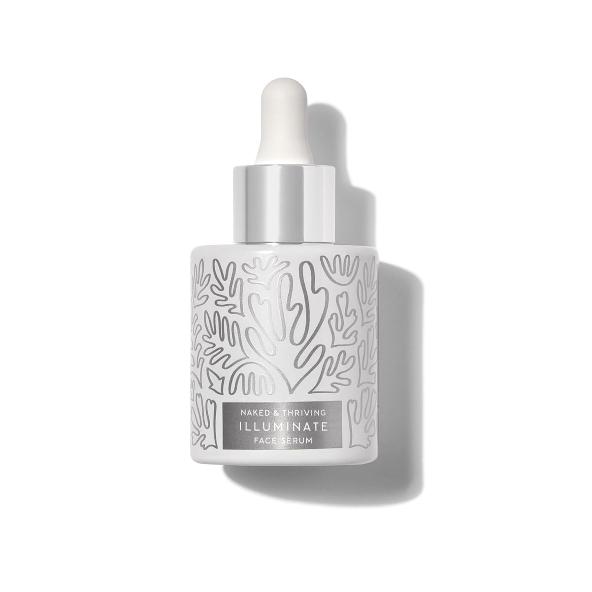 Naked & Thriving Illuminate BC+ Face Serum | Hyaluronic Acid, Vitamin C, Bakuchiol | Organic