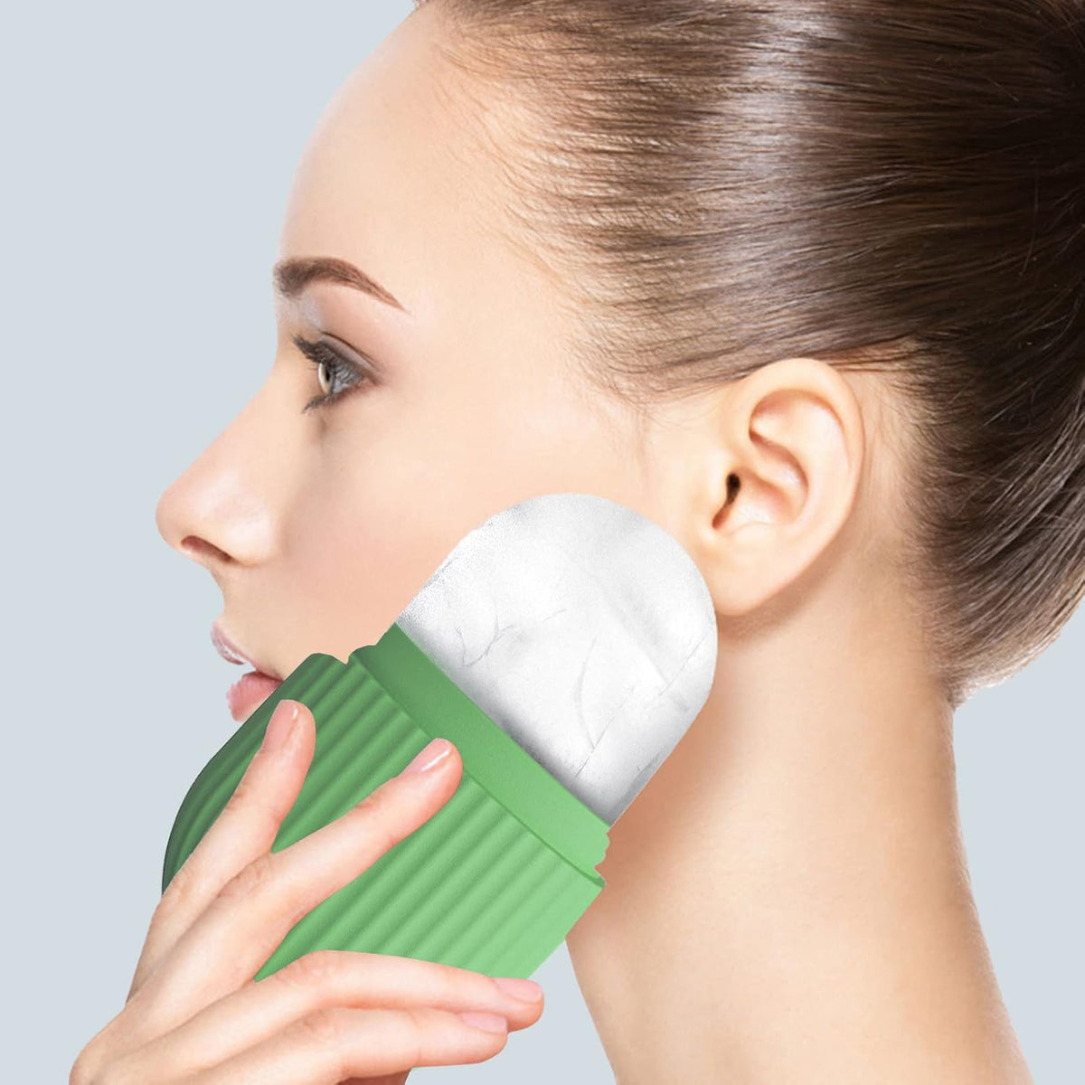 Ice Face Roller, Reusable Silicone Mold Face Massage Eye Facial Beauty Skin Care Tools Apply Ice