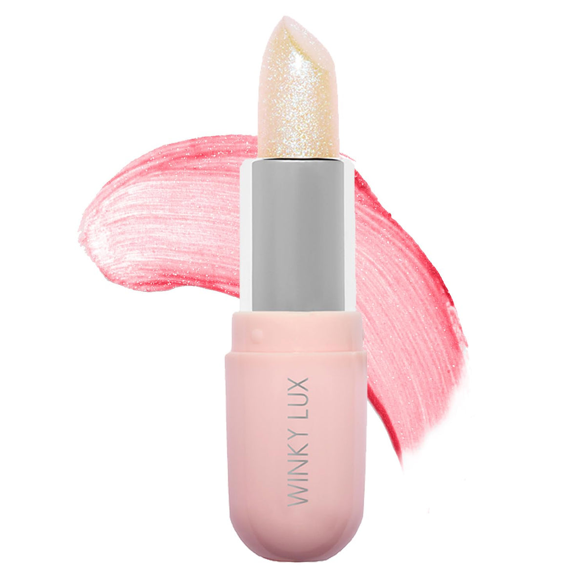 Winky Lux Unicorn Glimmer Balm -Hydrating ph Lip Balm, Natural Pink Tint with pH Color Changing