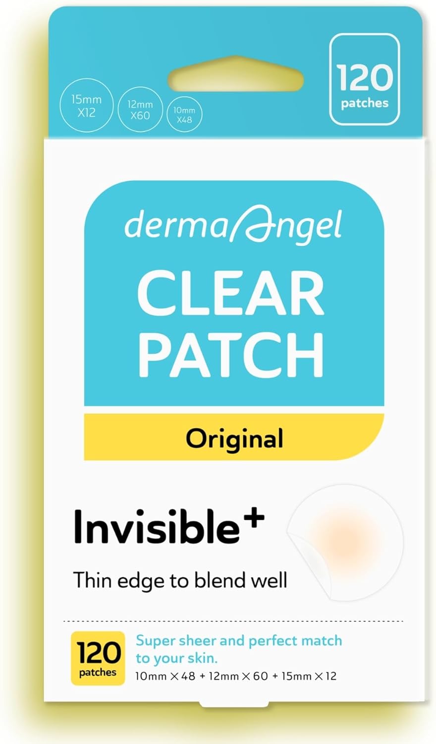 Invisible Pimple Patches for Cystic Acne - Medical Grade Hydrocolloid Acne Patches & Zit Stickers