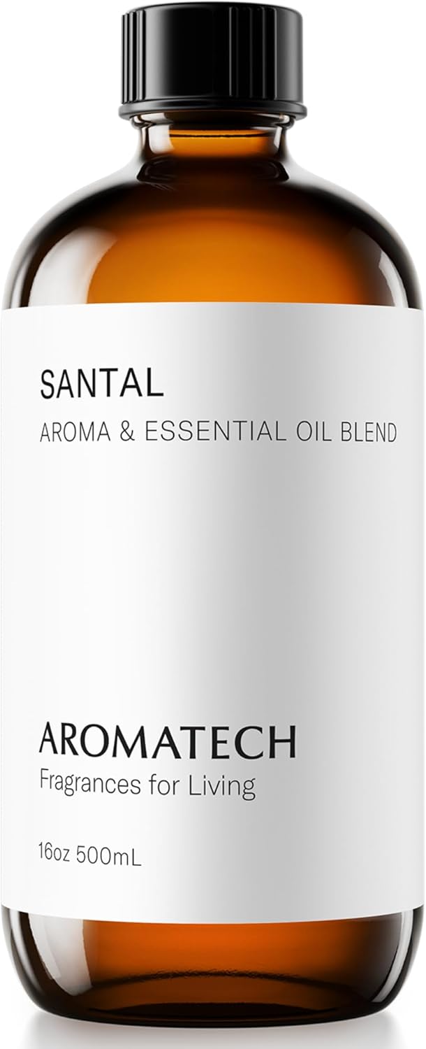 AromaTech Santal Aroma Essential Oil Blend: Luxury Hotel Inspired Aromatherapy with Amber, Vanilla