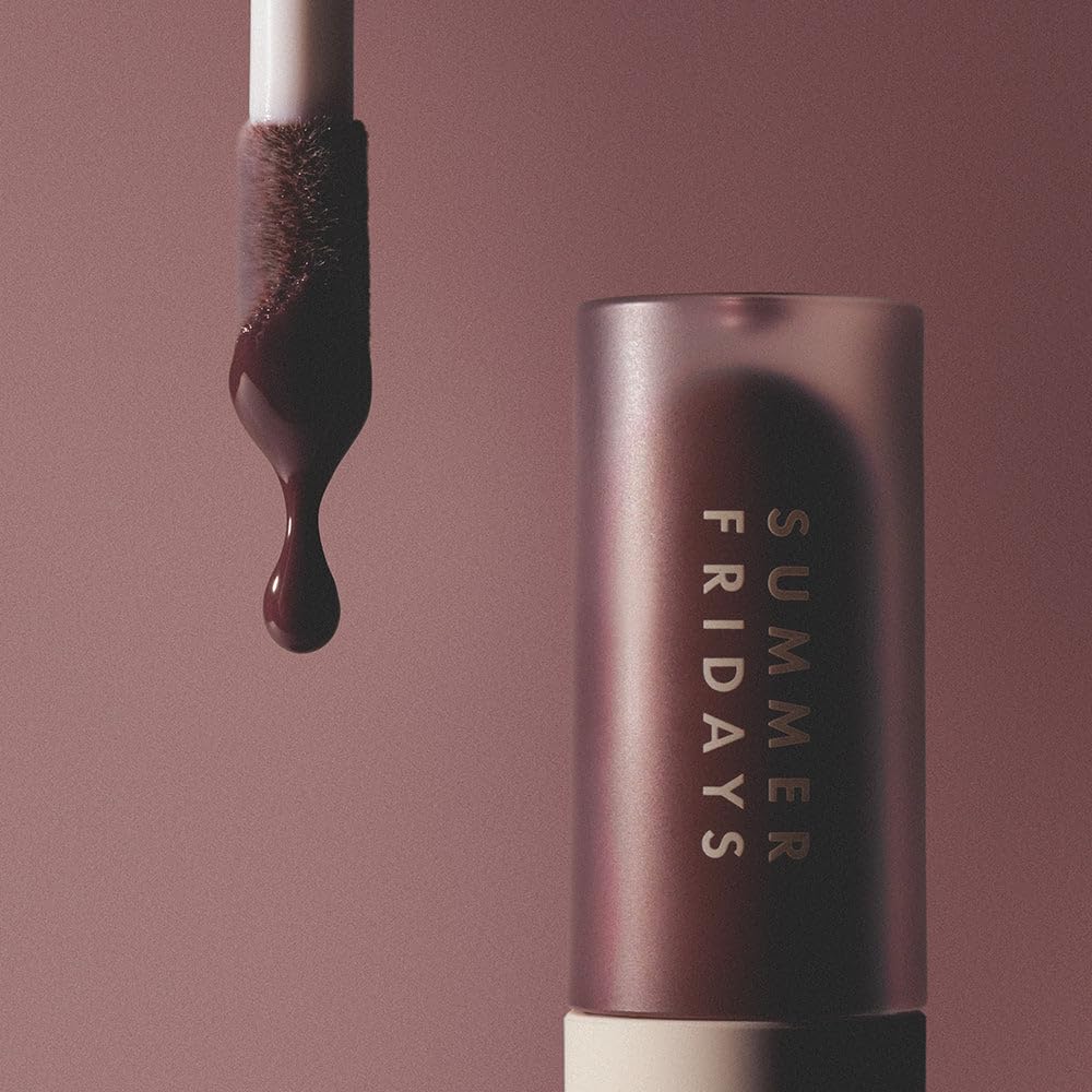 Summer Fridays Dream Lip Oil - Tinted Lip Oil with Moisturizing Sheer Coverage, High-Shine and Deep