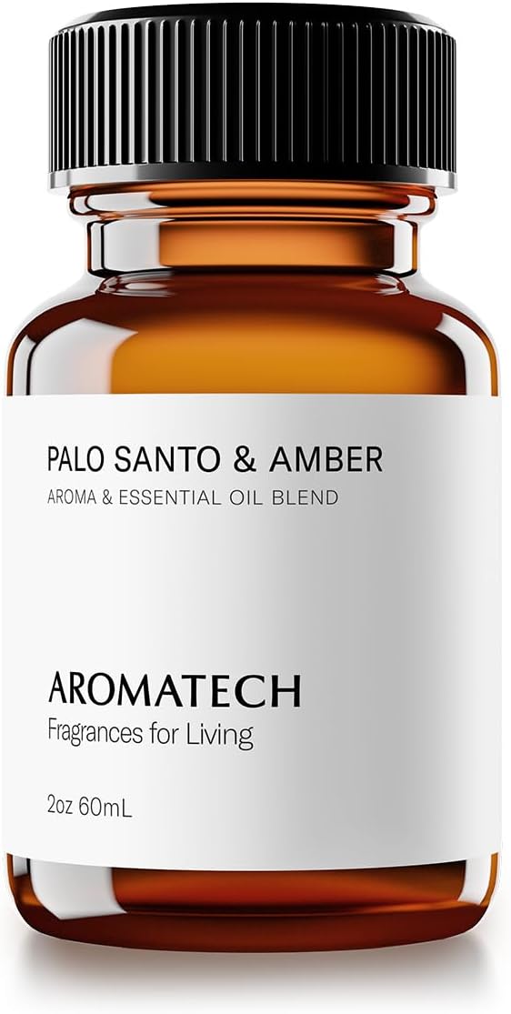 AromaTech Palo Santo & Amber Premium Aroma Oil – Grounding & Inspiring Home Fragrance with Notes of