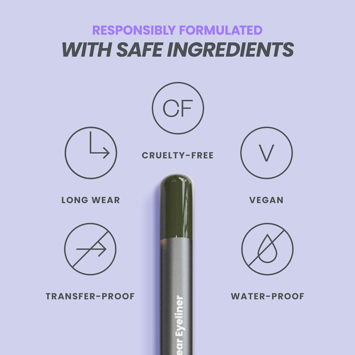 Wonderskin Eyeliner Pencil, 1440 Longwear Green Eyeliner Pencil - Waterproof, Sharpenable & Smudge