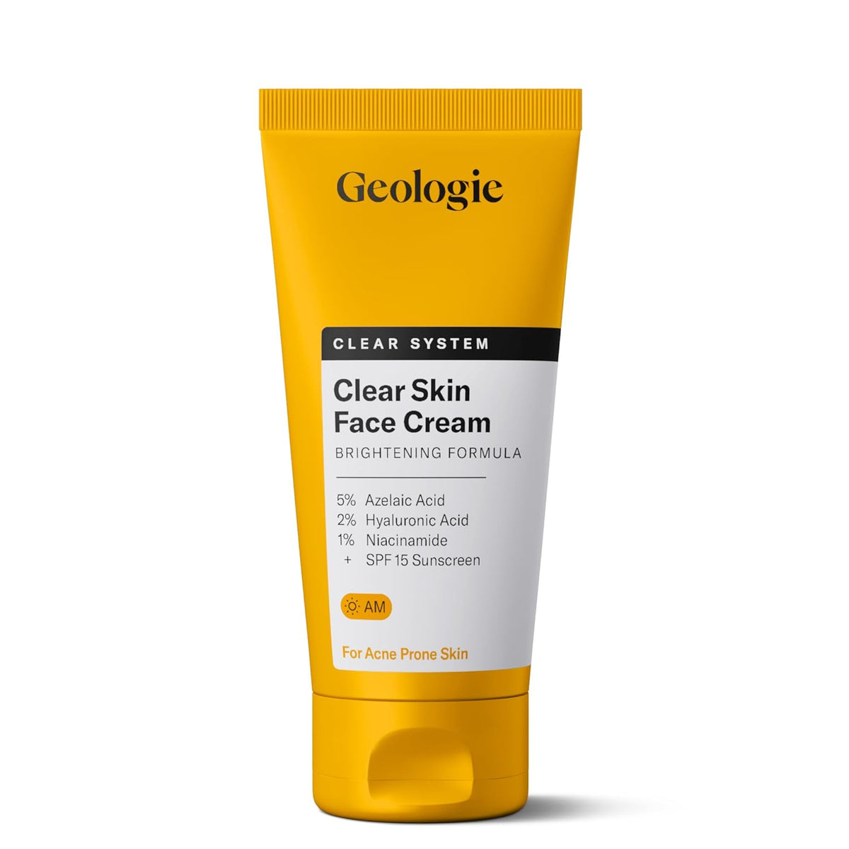 Geologie Clear Skin Face Cream | Clear System Daily Moisturizer with SPF15 for Acne-Prone Skin |