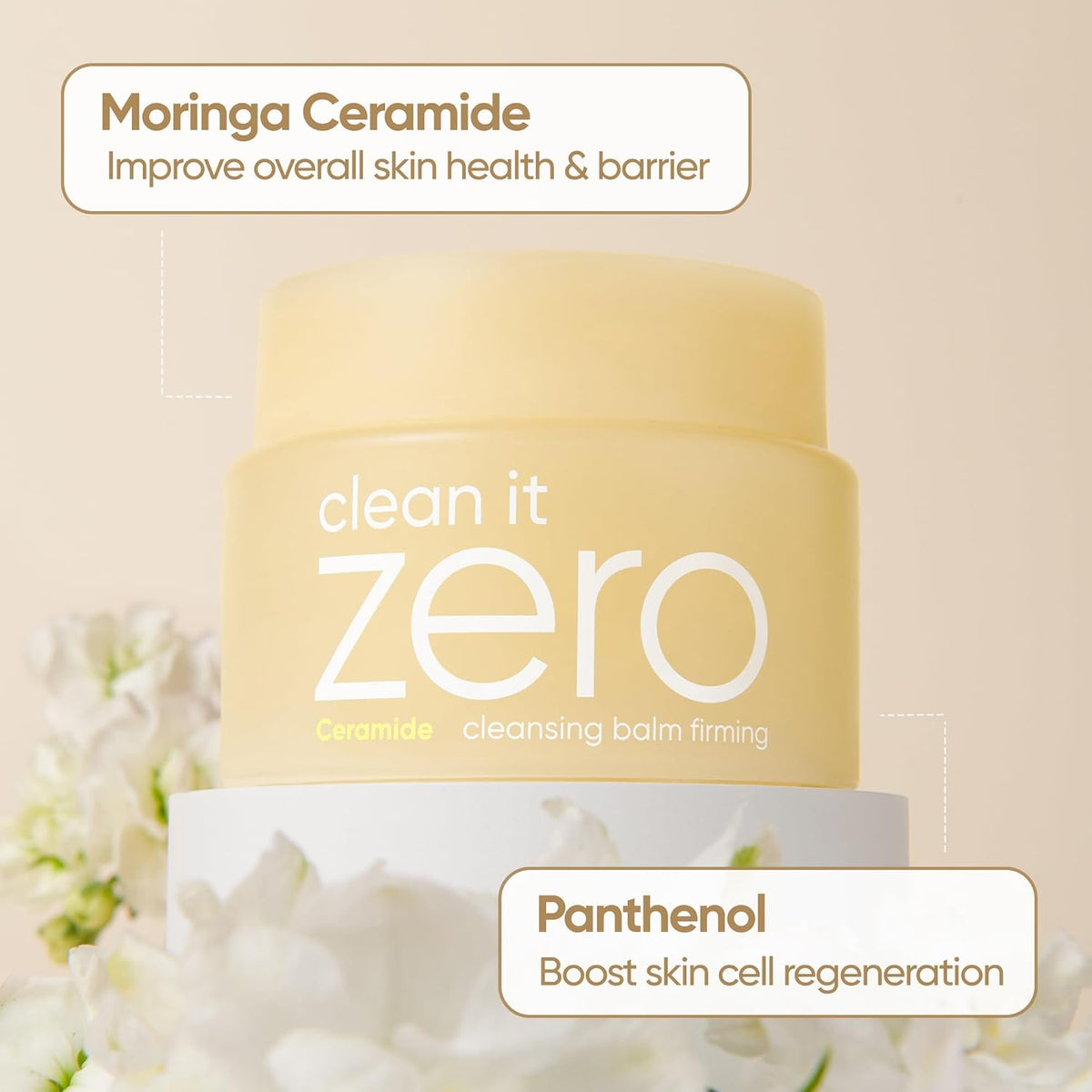 BANILA CO Clean it Zero Firming Cleansing Balm | Korean Makeup Remover, Cleansing Oil to Soothe and