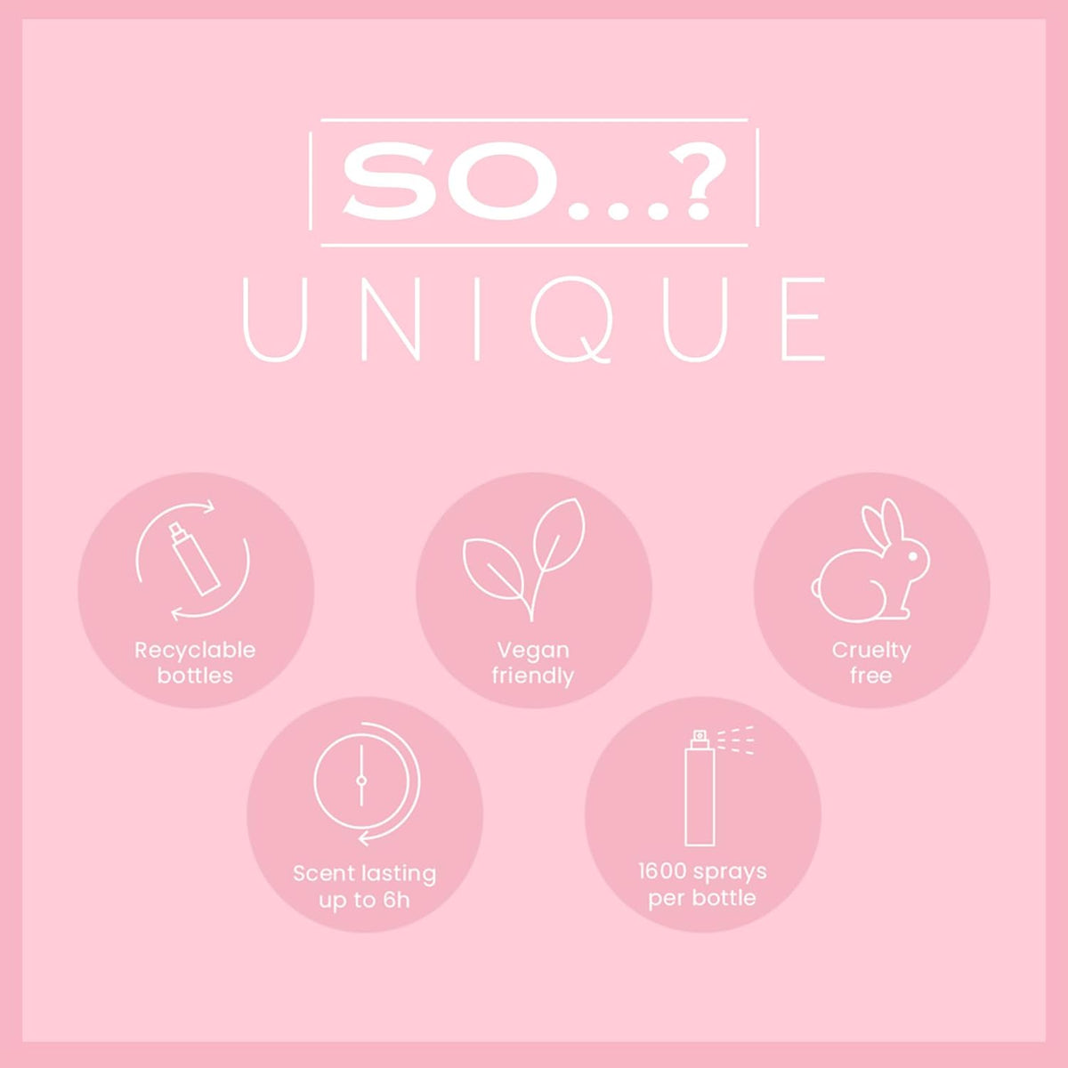 So...? Unique Body Mist - Vanilla Candy for Women - 5.1 oz Body Mist - Pack of 3