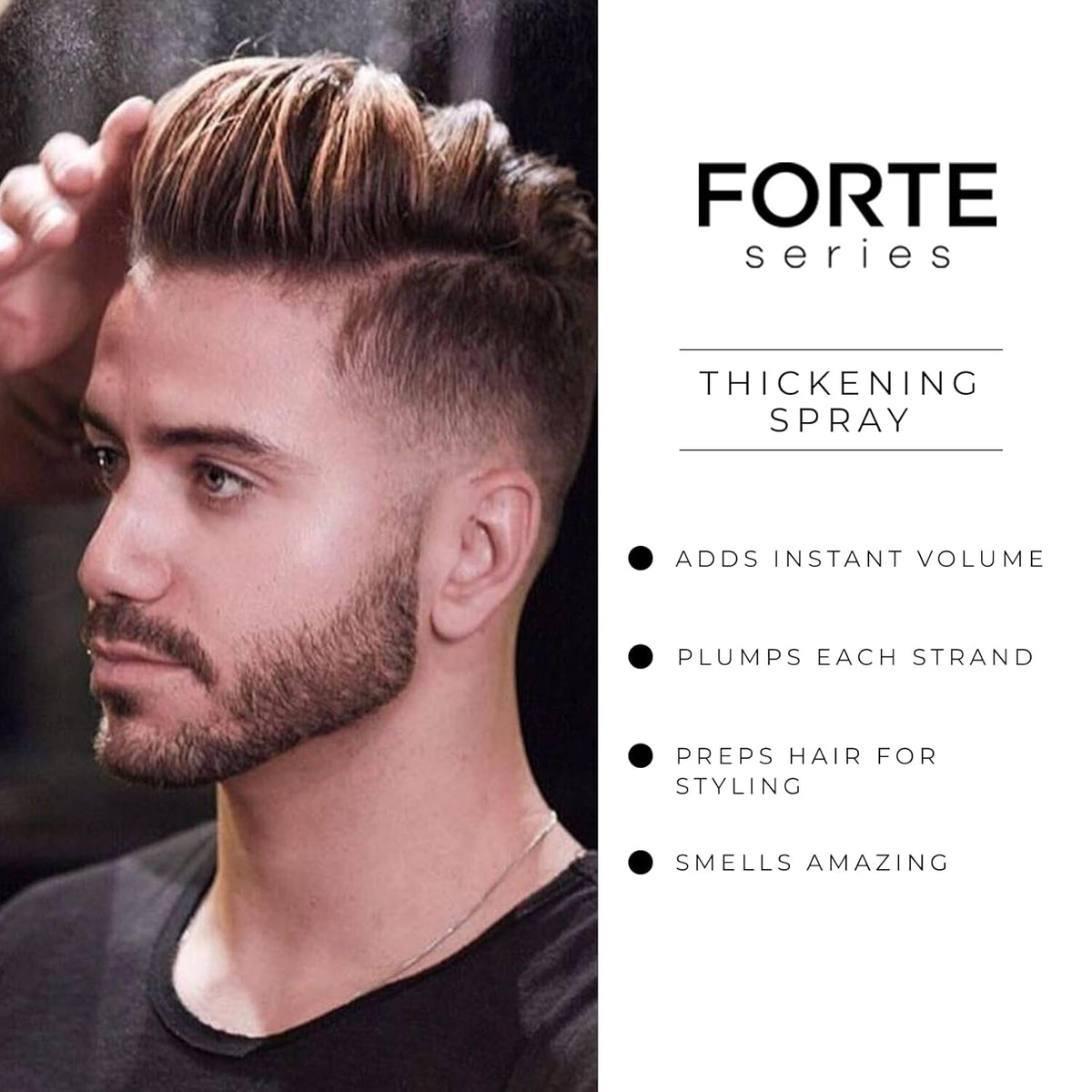 Hair Thickening Spray by Forte Series | Men's Hair Volume Spray | Hair Volumizer with Biotin