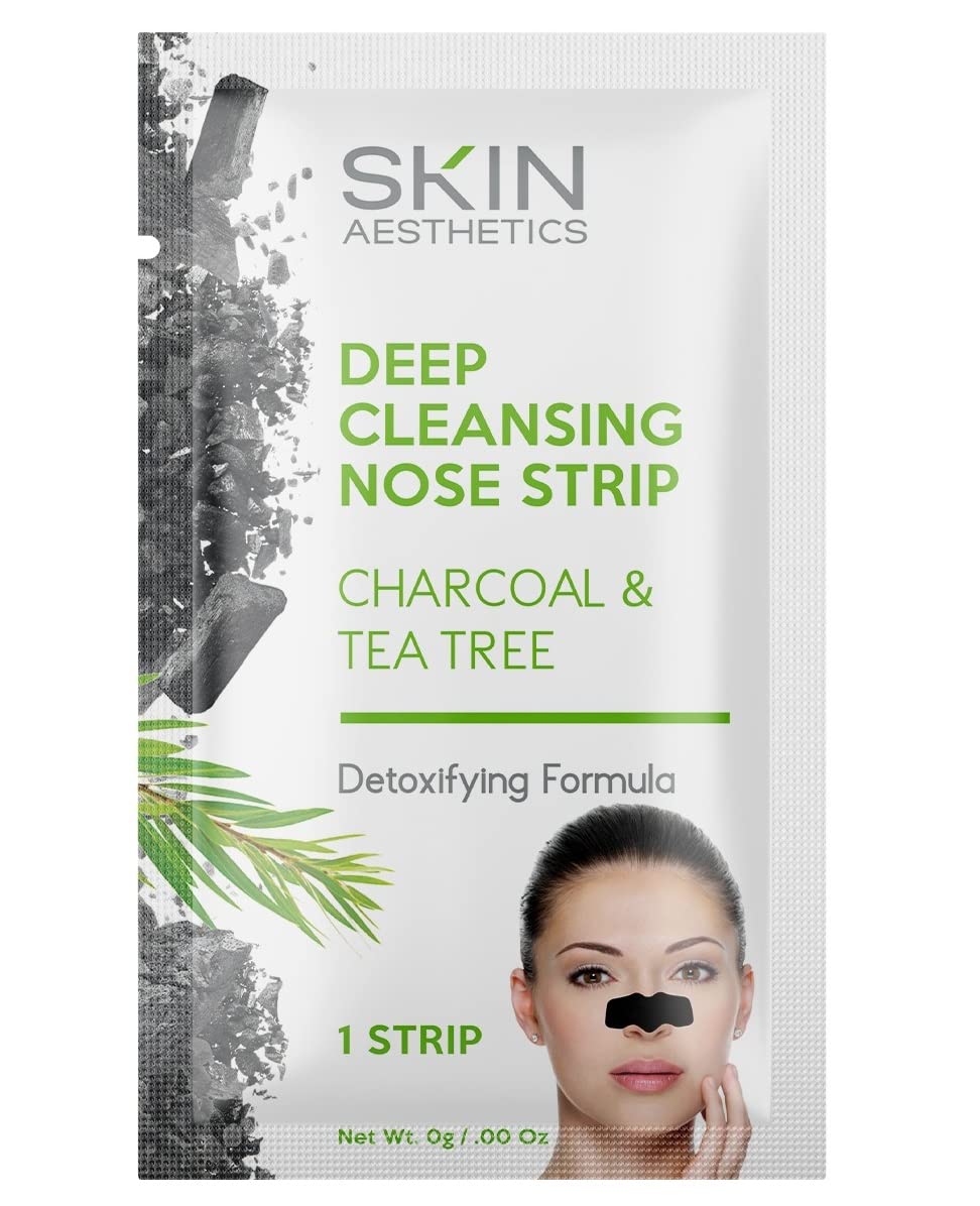 Charcoal & Tea Tree Peel-Off Face Mask - Deep Cleansing, Pores, Blackhead Remover - Dermatologist