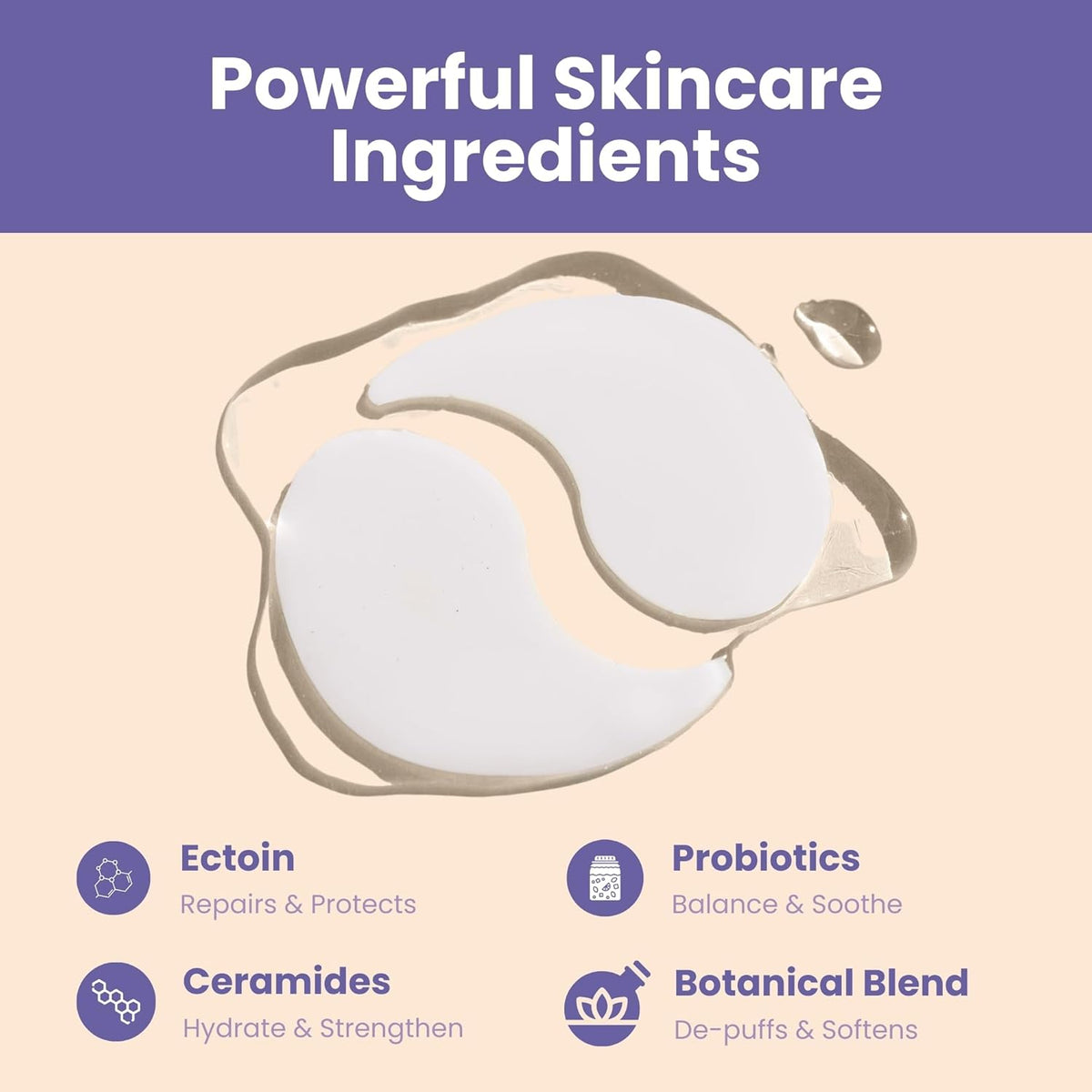 Patchology Skin Remedy Soothing Eye Gels – Ultra-Soft Hydrogel Undereye Masks with Ectoin