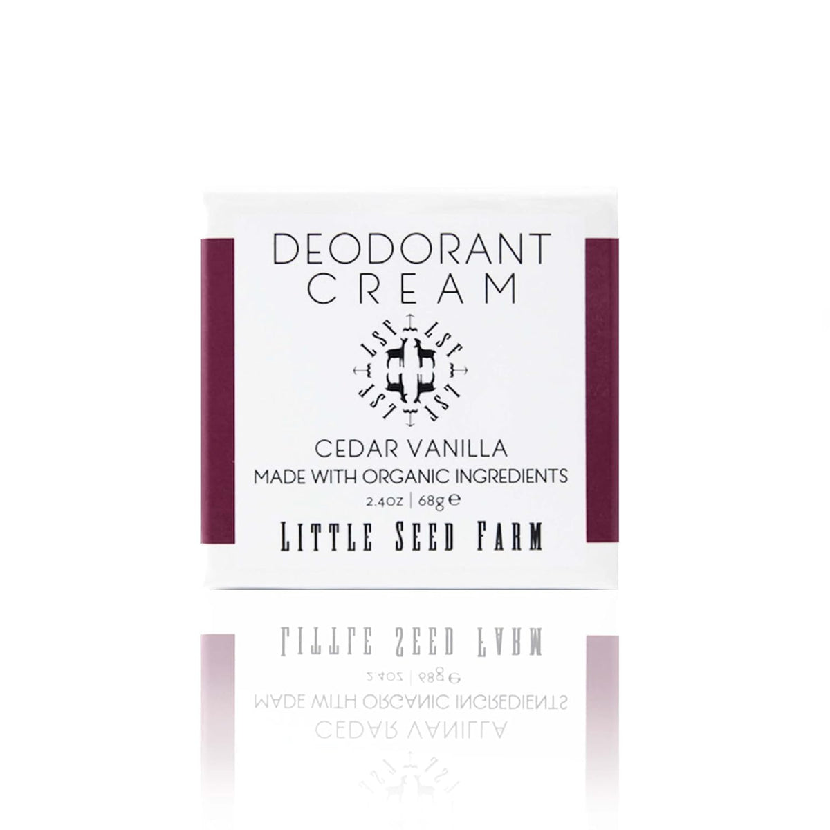 Little Seed Farm All Natural Deodorant Cream, Aluminum Free Activated Charcoal Deodorant for Women