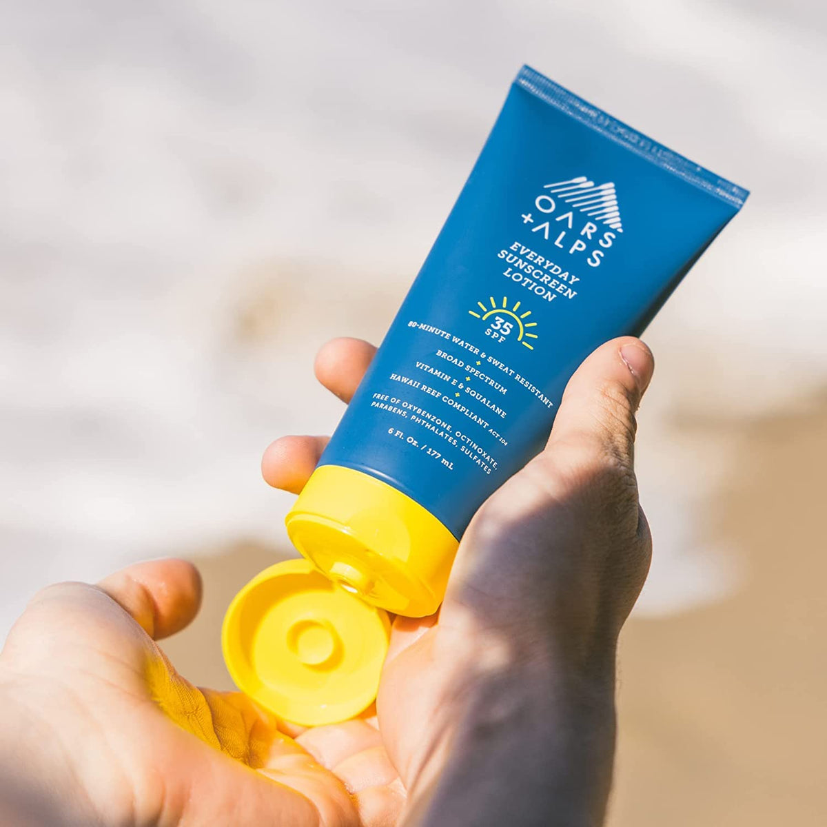 Oars + Alps Sunscreen Body Lotion for Everday Use, SPF 35 Body & Face Sunscreen Lotion, Infused