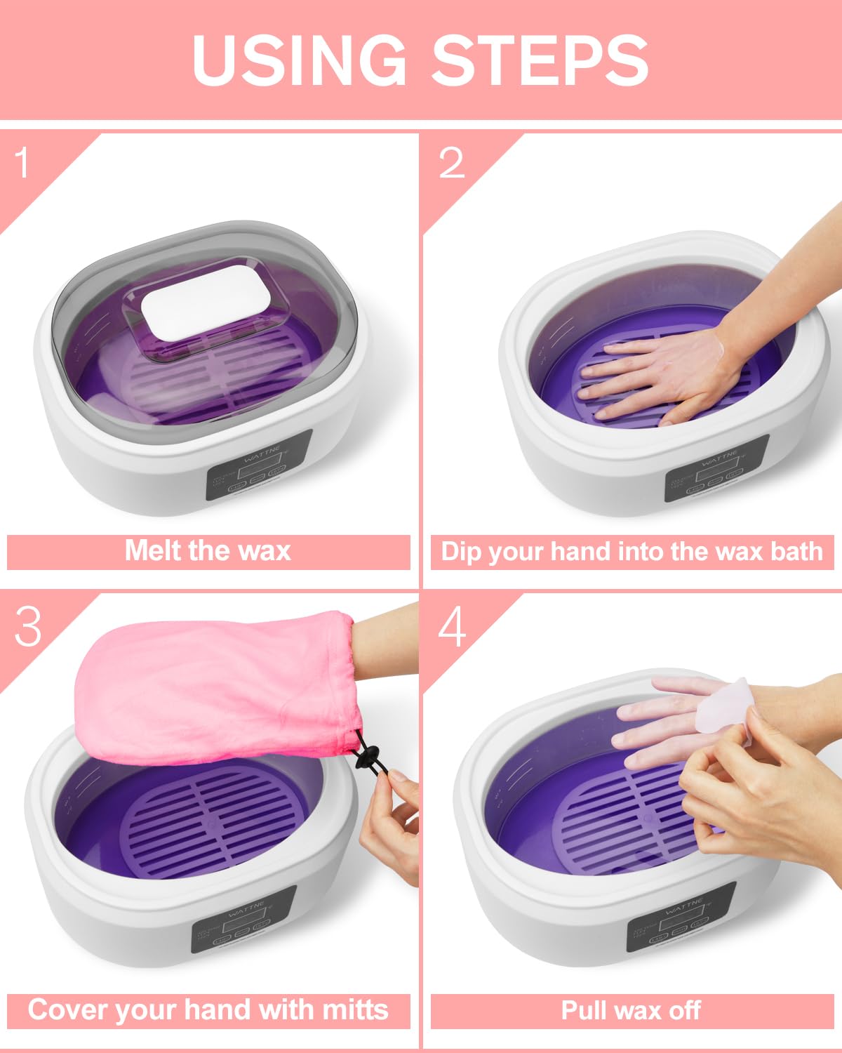 Paraffin Wax Machine for Hand and Feet -Paraffin Wax Warmer Moisturizing Kit Auto-time and Keep