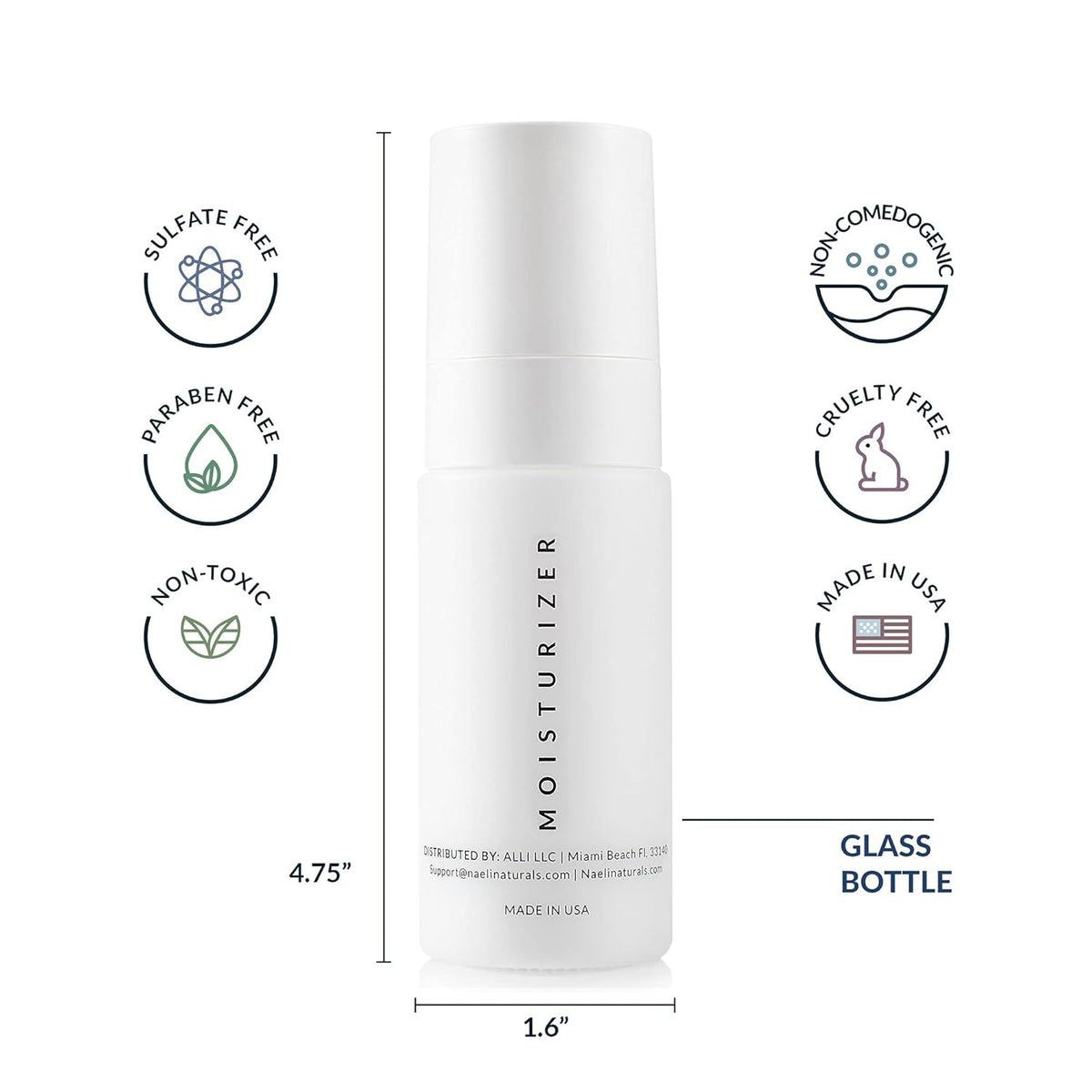 NAELI Face Moisturizer with SPF 30, Anti Aging Collagen & Peptide Cream, Reduces Wrinkles