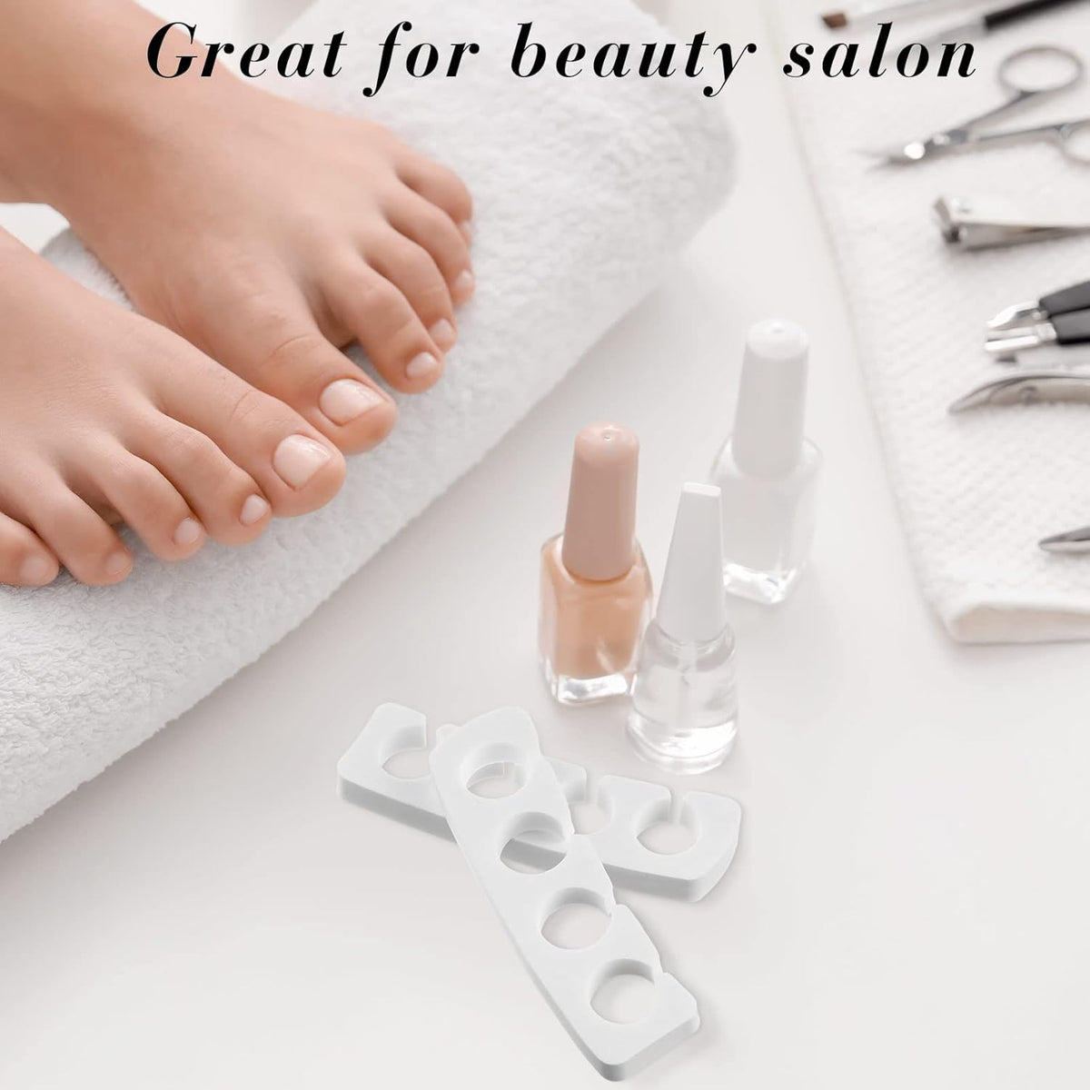 300 Pcs Toe Separators for Nail Polish Bulk Toe Separator Pedicure Correct Foot for Men Women Nail