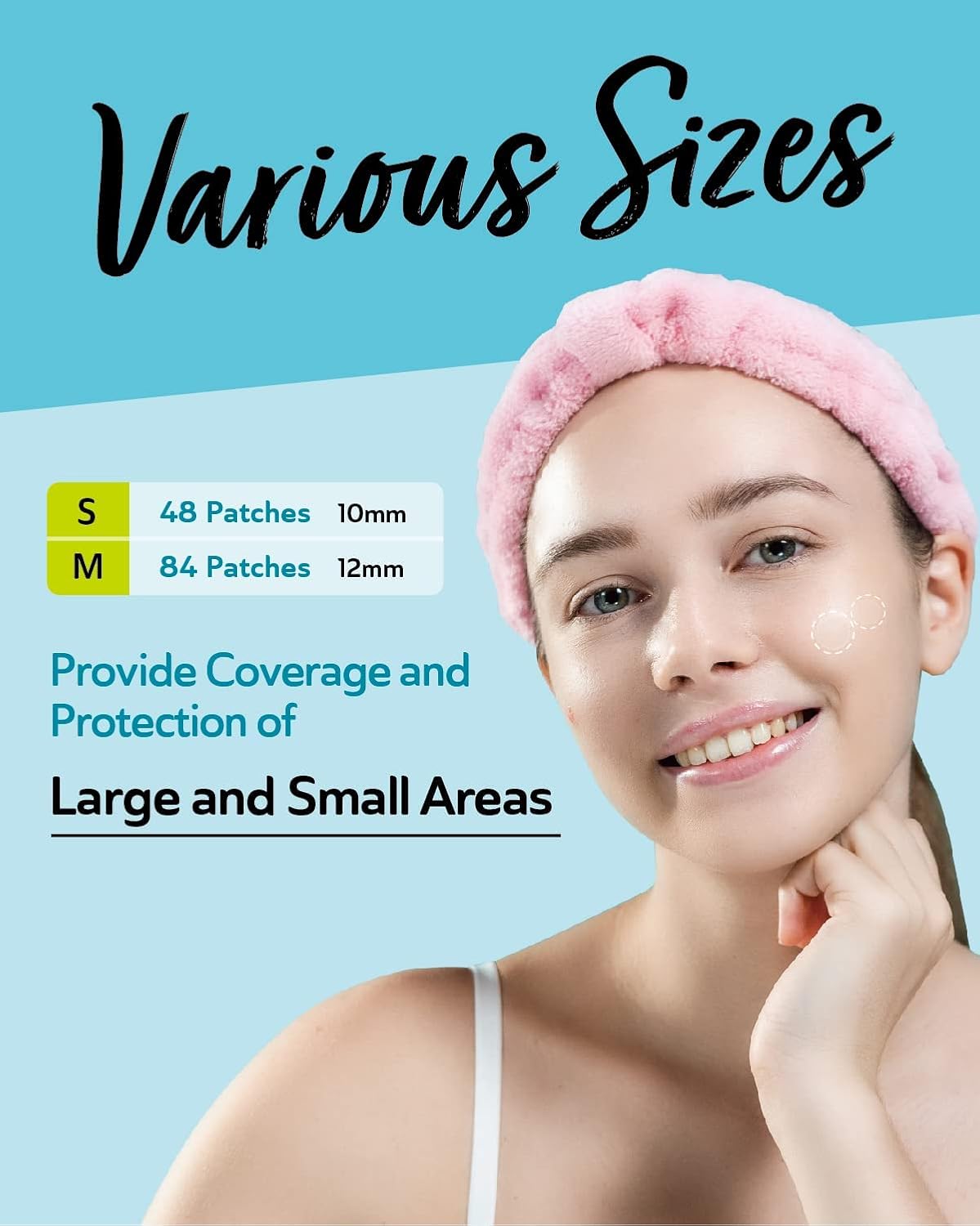 Invisible Salicylic Acid Pimple Patches for Face - Redness Reducing Hydrocolloid Acne Patches